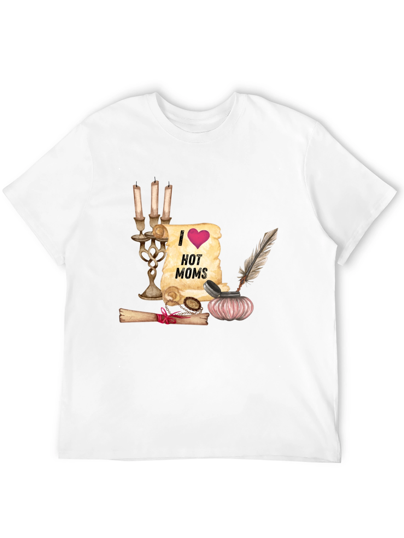 I Heart Hot Moms Graphic Tee