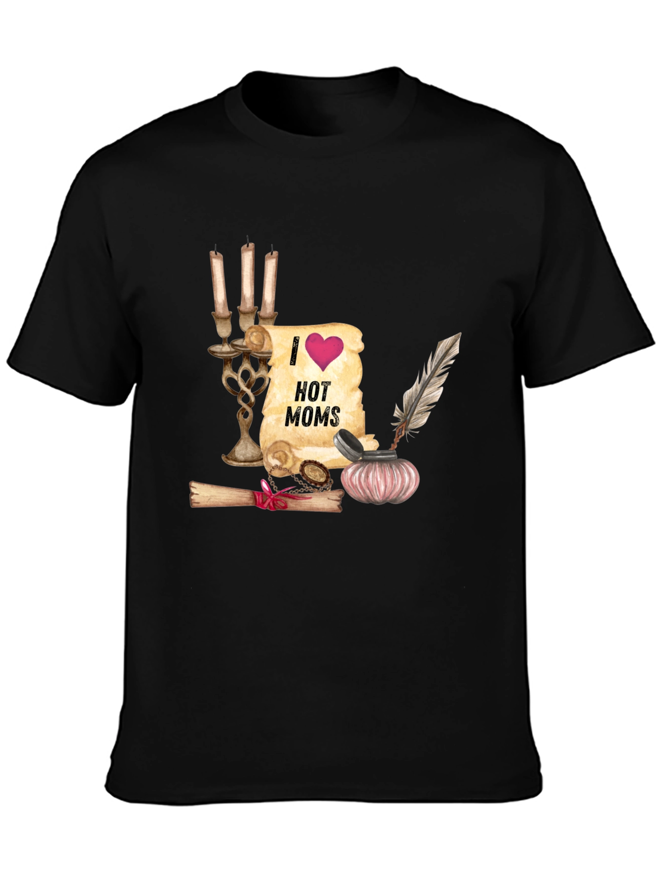 I Heart Hot Moms Graphic Tee