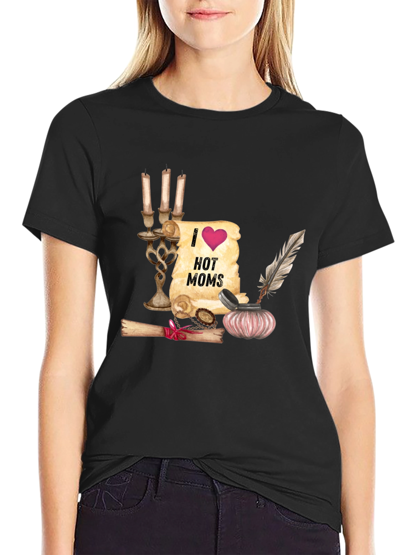 I Heart Hot Moms Graphic Tee