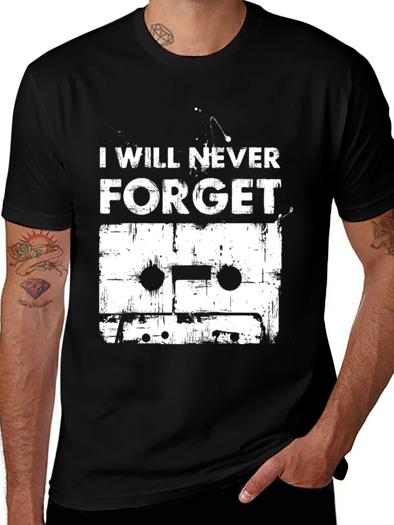 Retro Cassette Tape Graphic T-Shirt