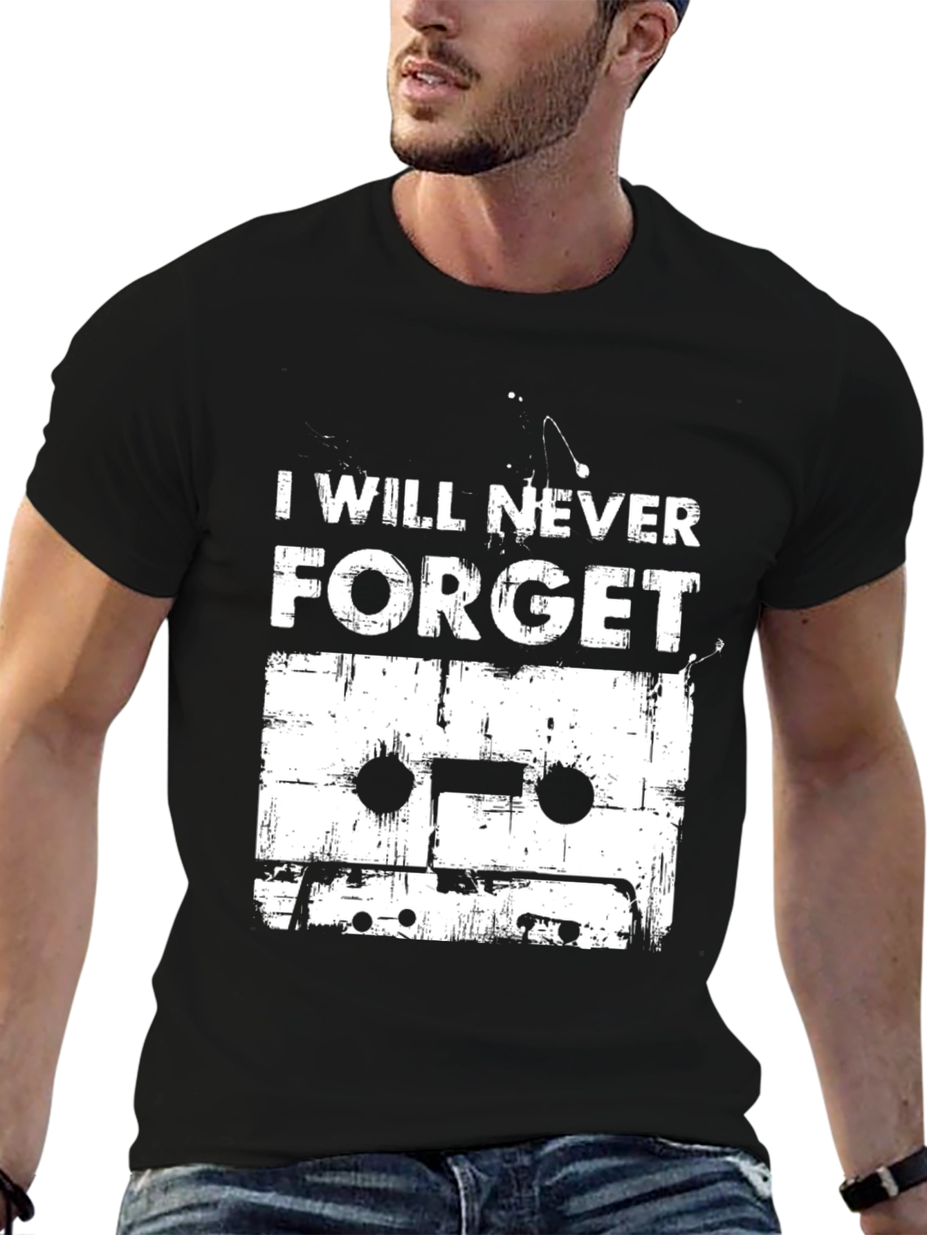 Retro Cassette Tape Graphic T-Shirt