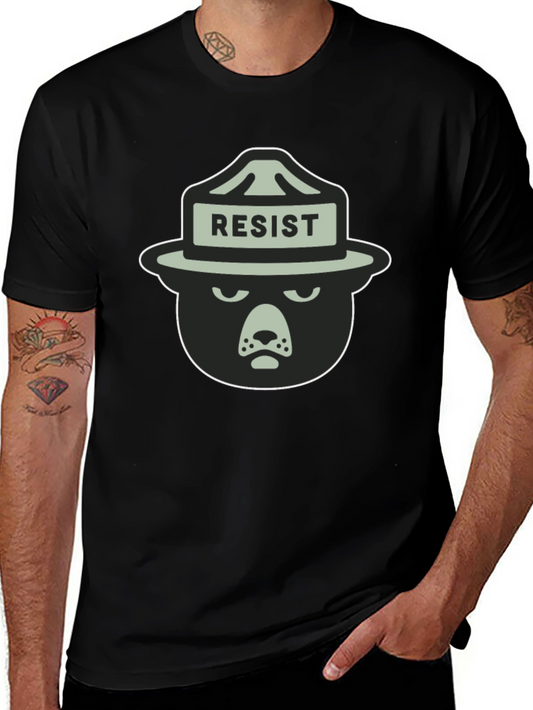 Resist Bear T-Shirt - Mens Graphic Tee