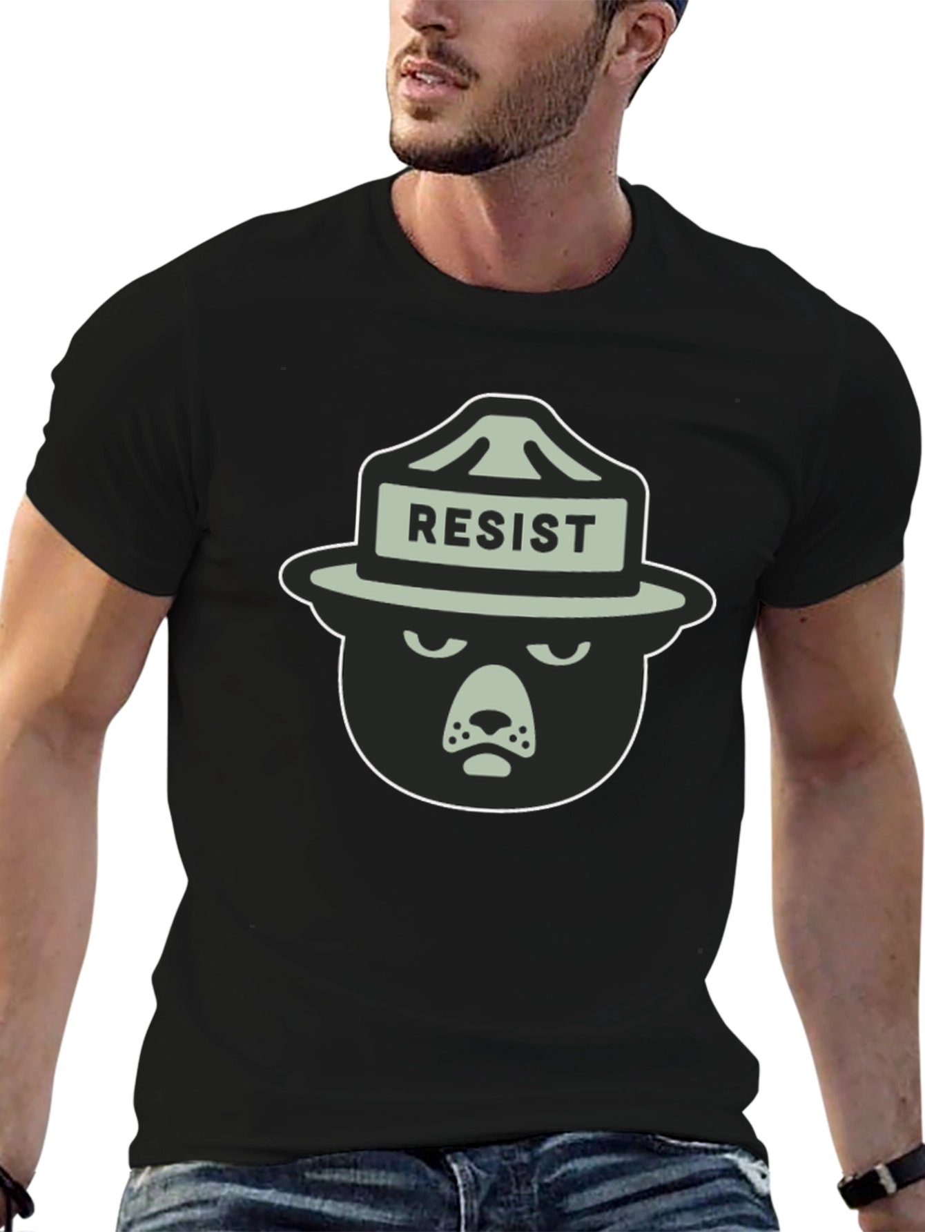 Resist Bear T-Shirt - Mens Graphic Tee
