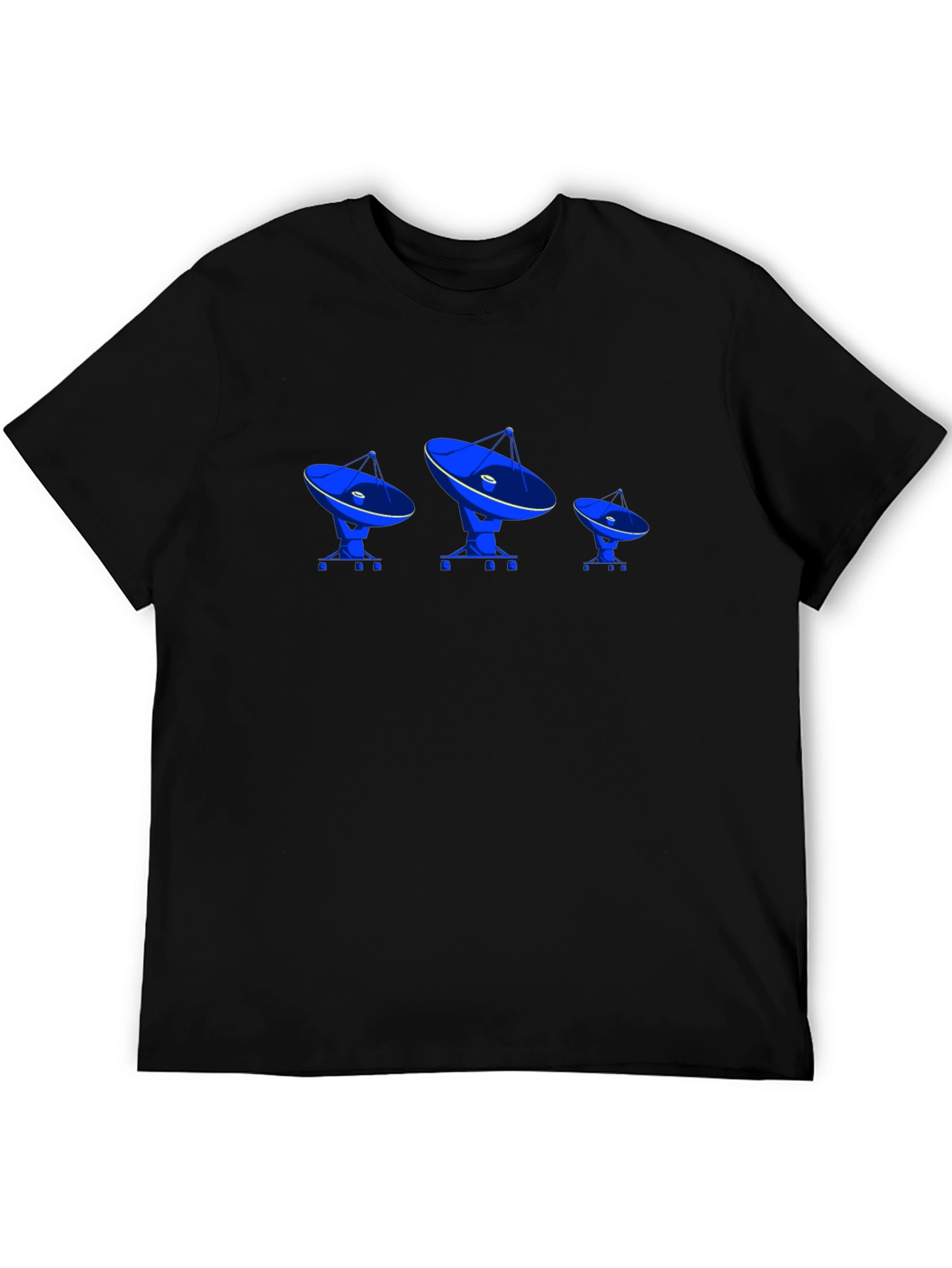 Satellite Dish Black T-Shirt