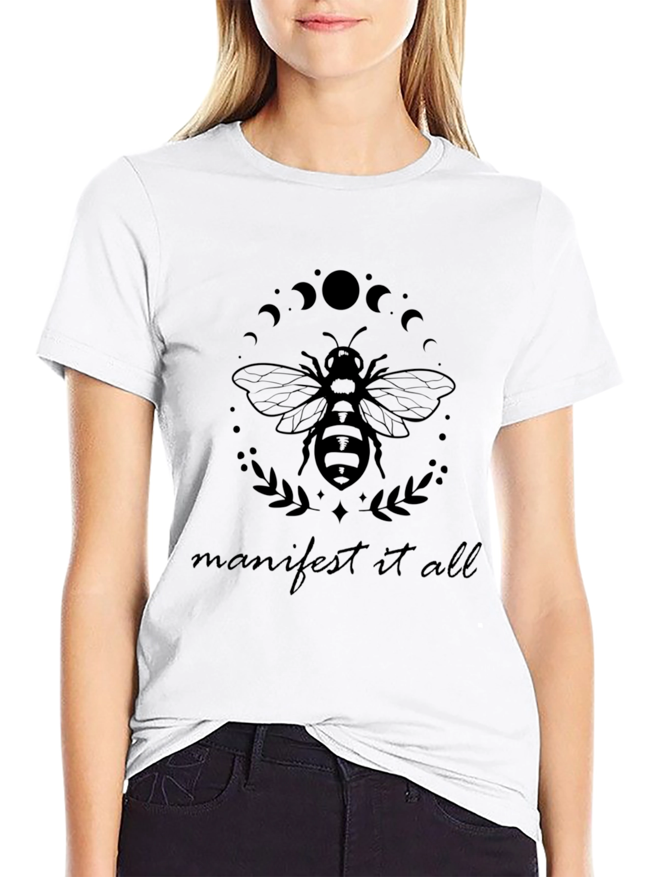 Manifest It All Black Bee Graphic Tee - Unisex