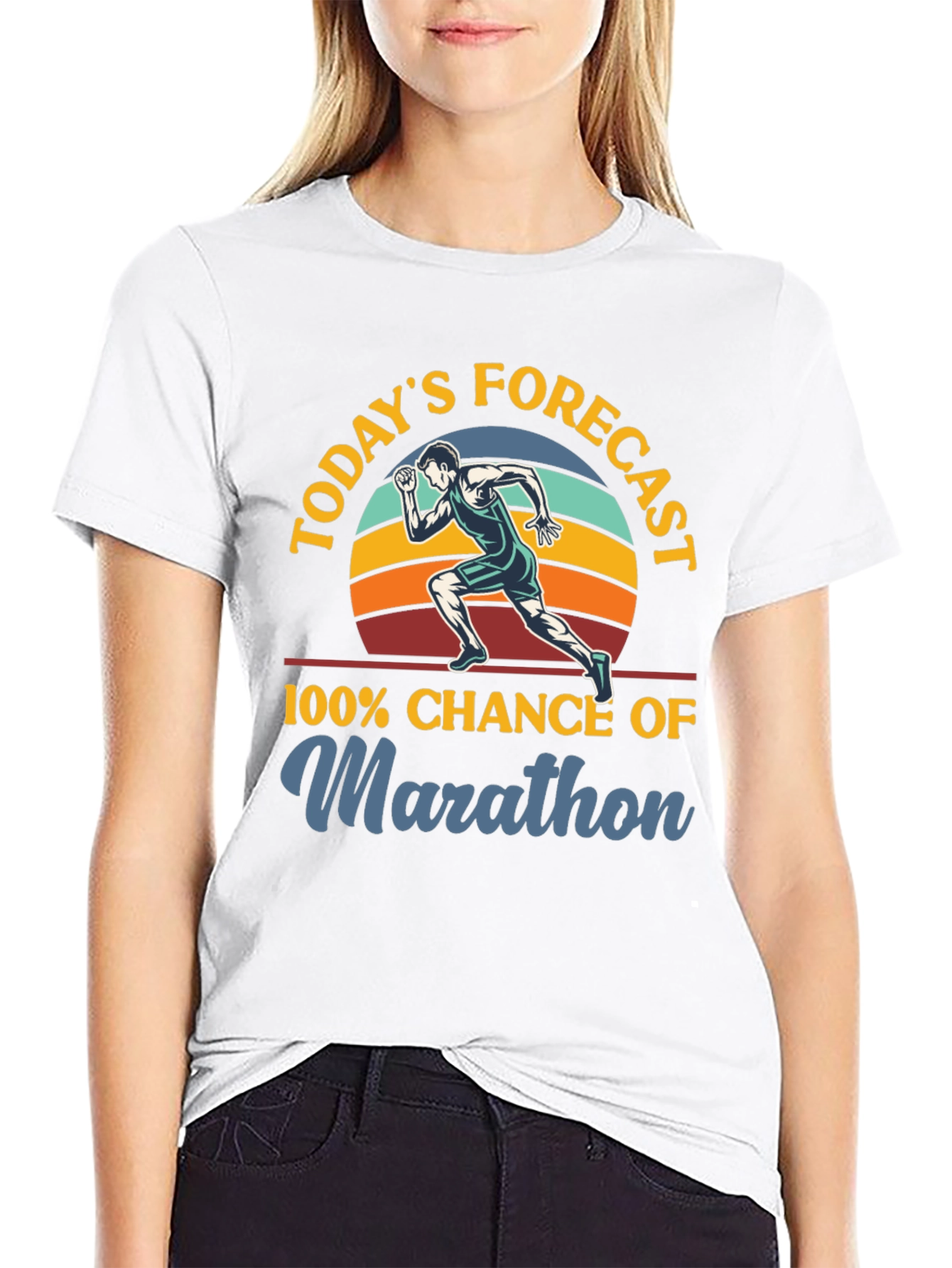 Marathon Forecast T-Shirt - Runners Apparel