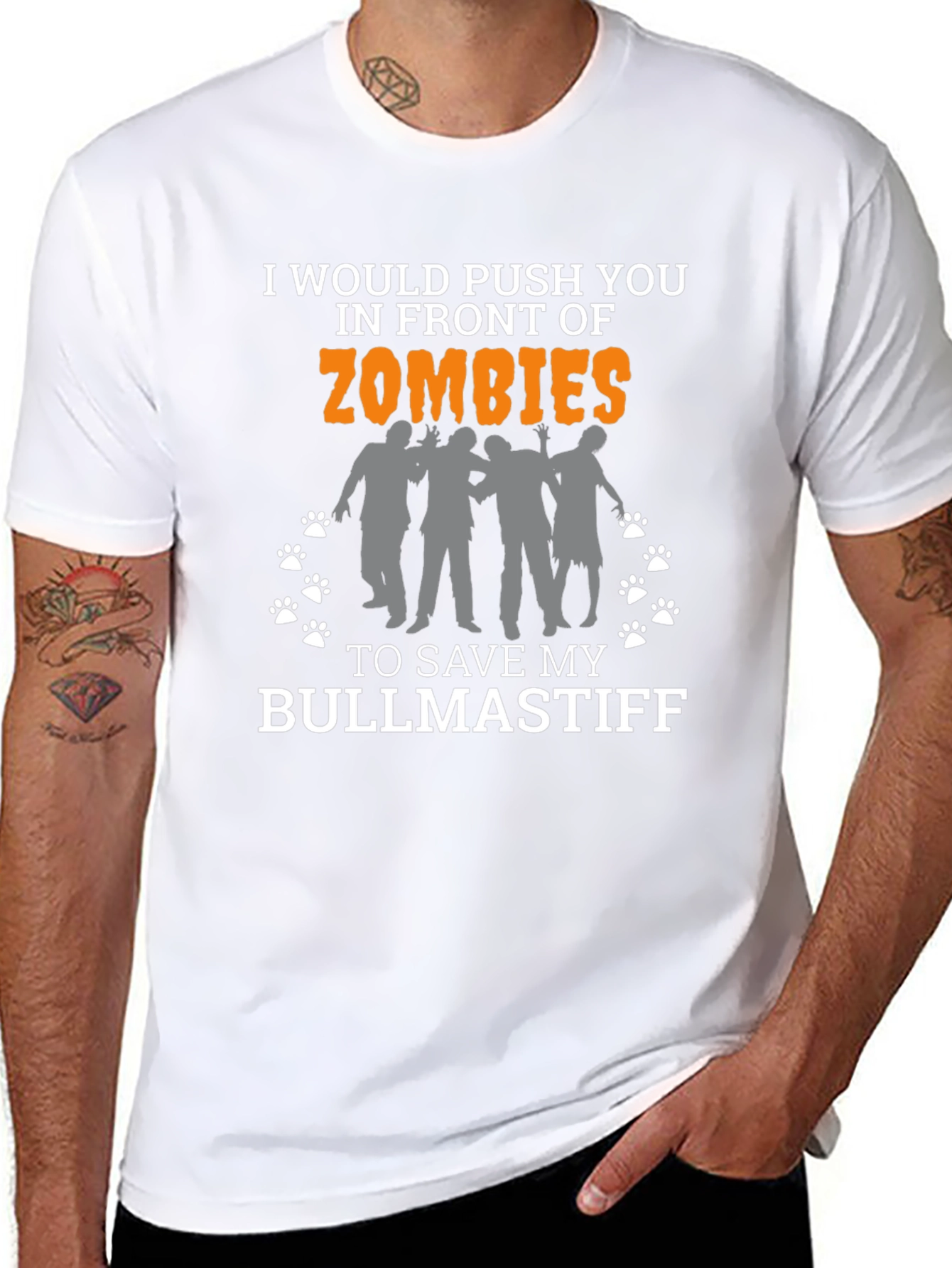 Zombie Bullmastiff T-Shirt