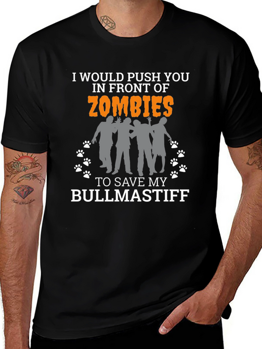 Zombie Bullmastiff T-Shirt