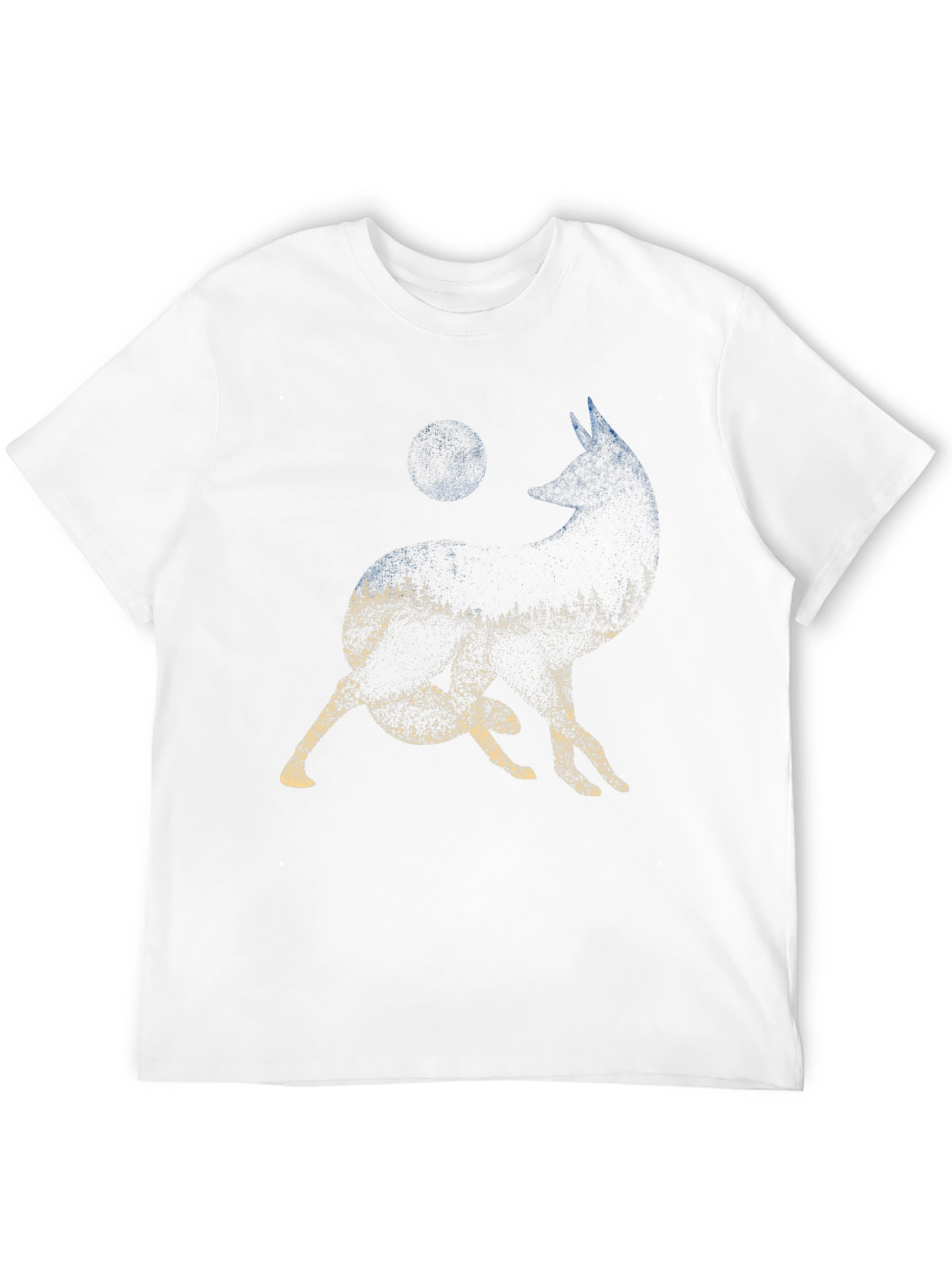 Wolf Moon Forest Graphic Tee - Black