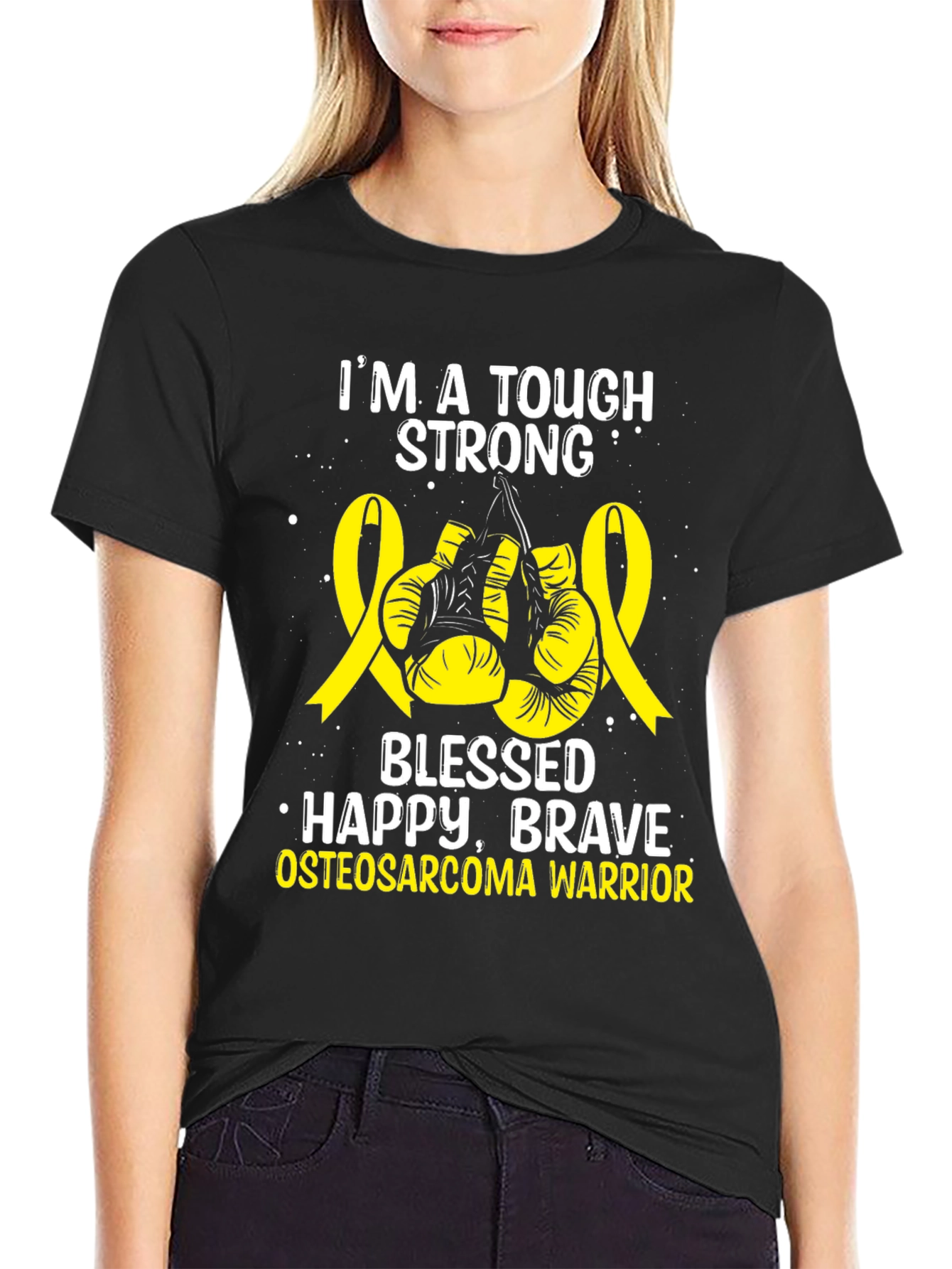 Tough Strong Osteosarcoma Warrior T-Shirt