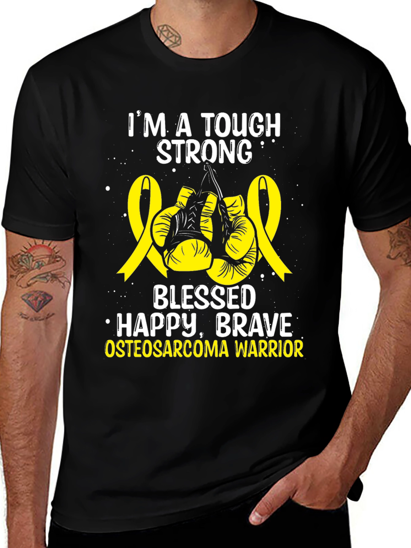 Tough Strong Osteosarcoma Warrior T-Shirt