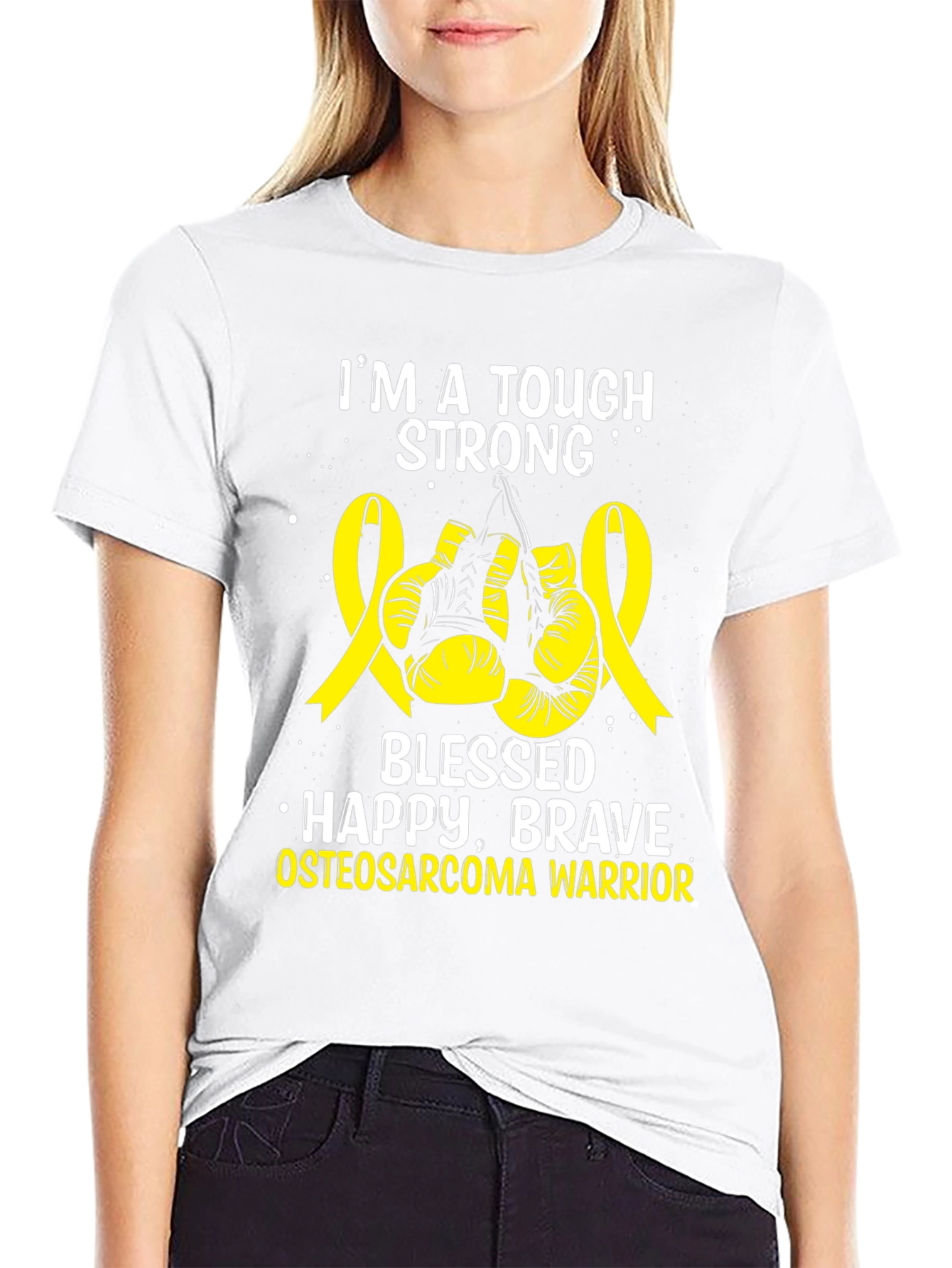 Tough Strong Osteosarcoma Warrior T-Shirt