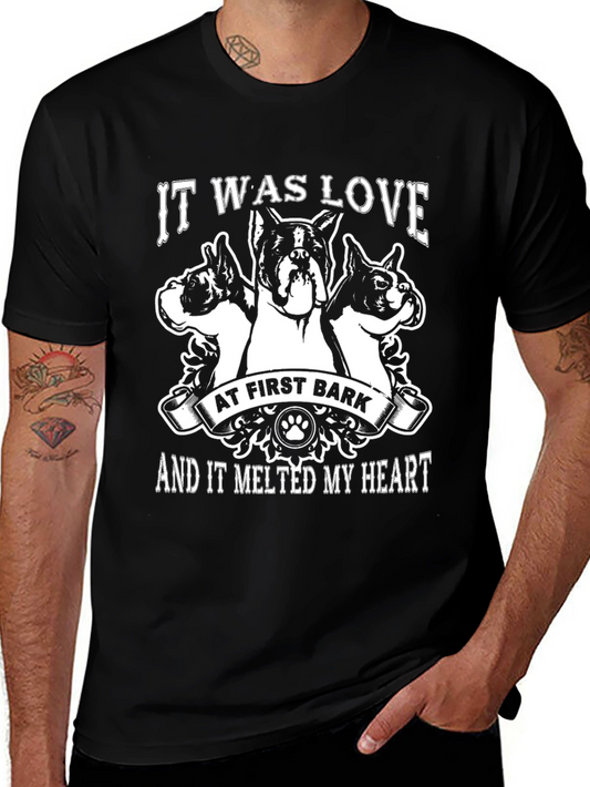 Dog Lover T-Shirt: It Was Love At First Bark
