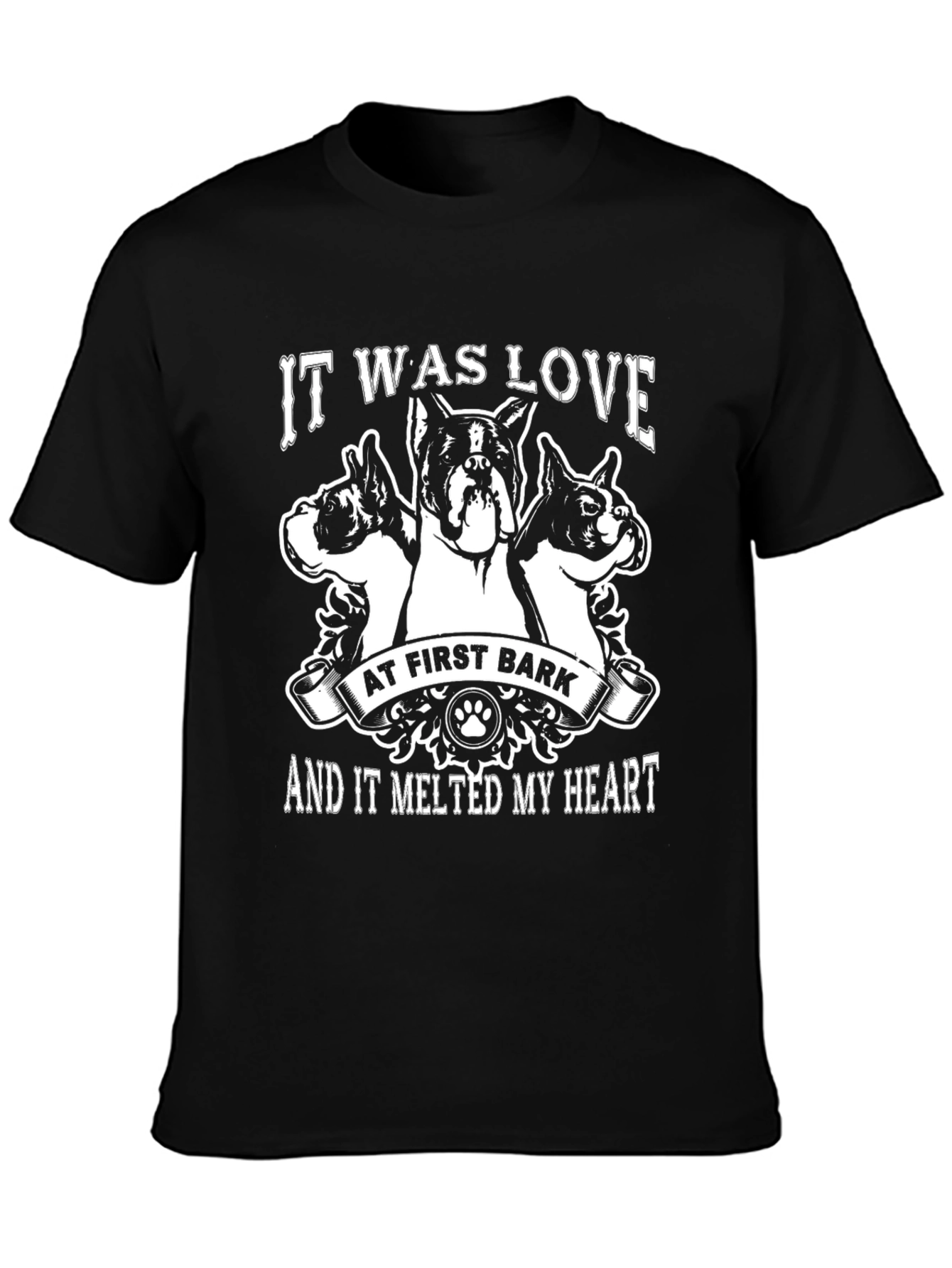 Dog Lover T-Shirt: It Was Love At First Bark