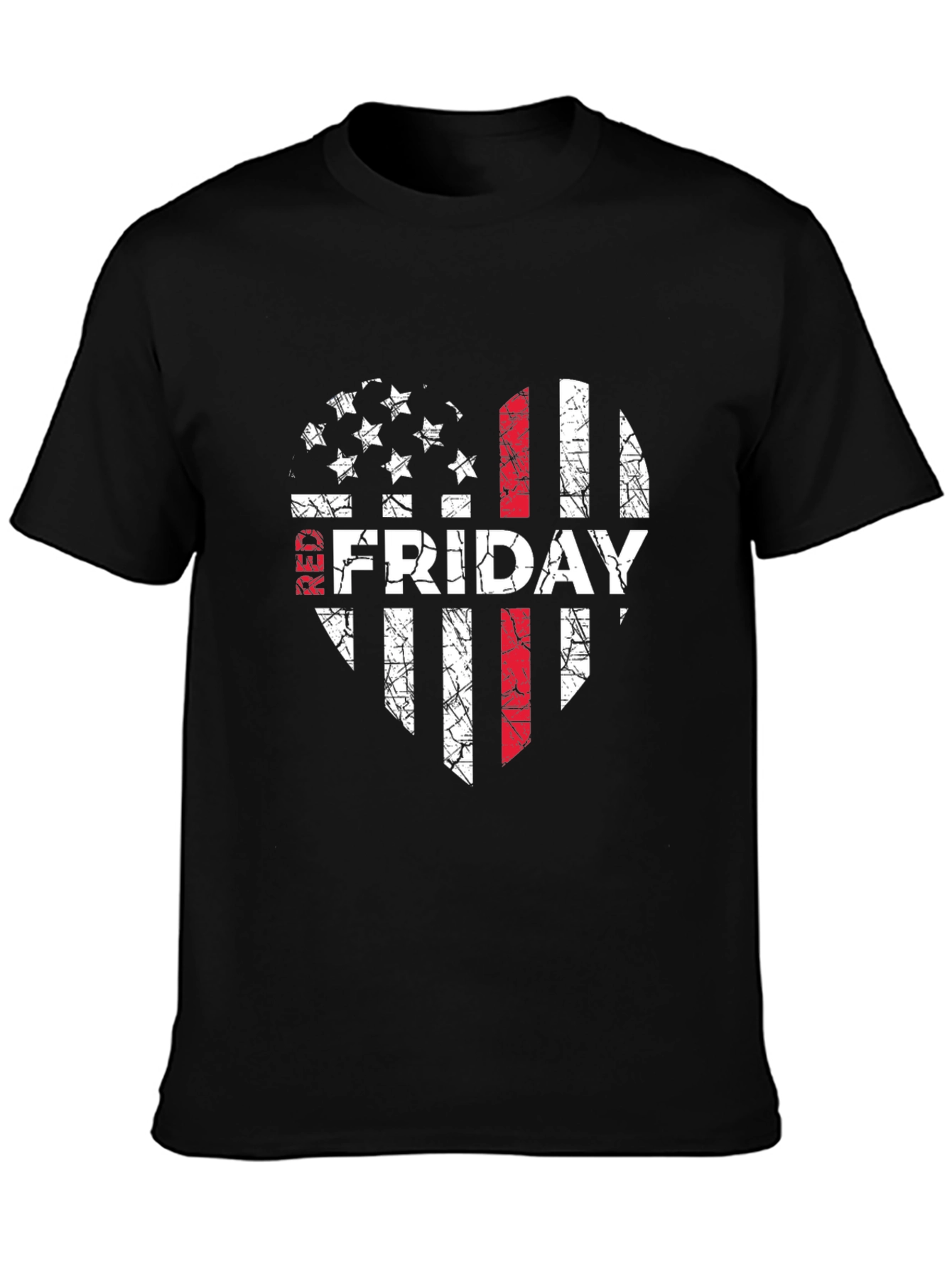 RED Friday Distressed Flag Graphic Tee