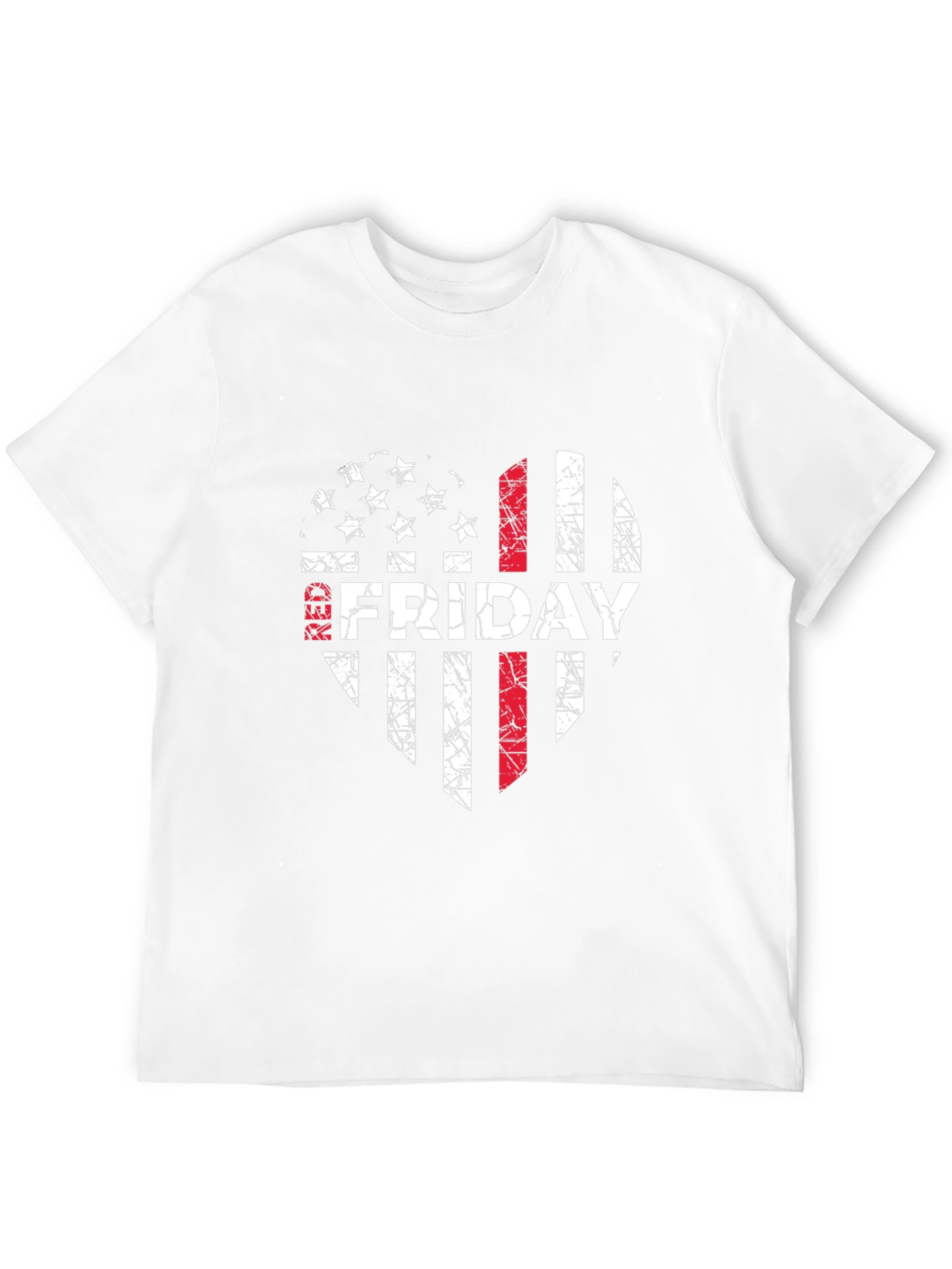 RED Friday Distressed Flag Graphic Tee