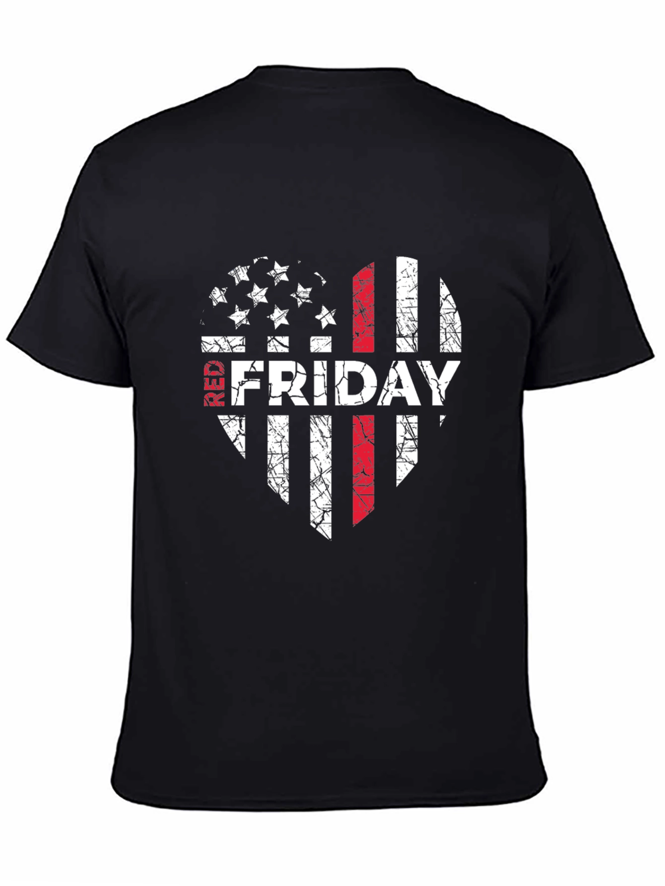 RED Friday Distressed Flag Graphic Tee