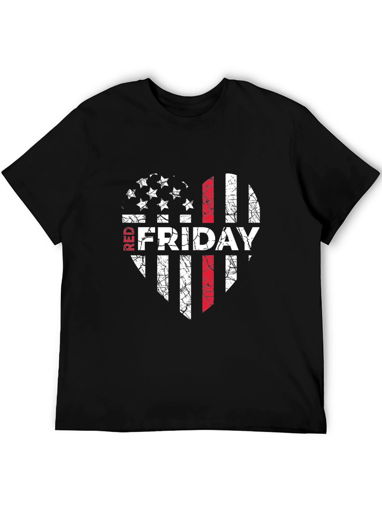 RED Friday Distressed Flag Graphic Tee