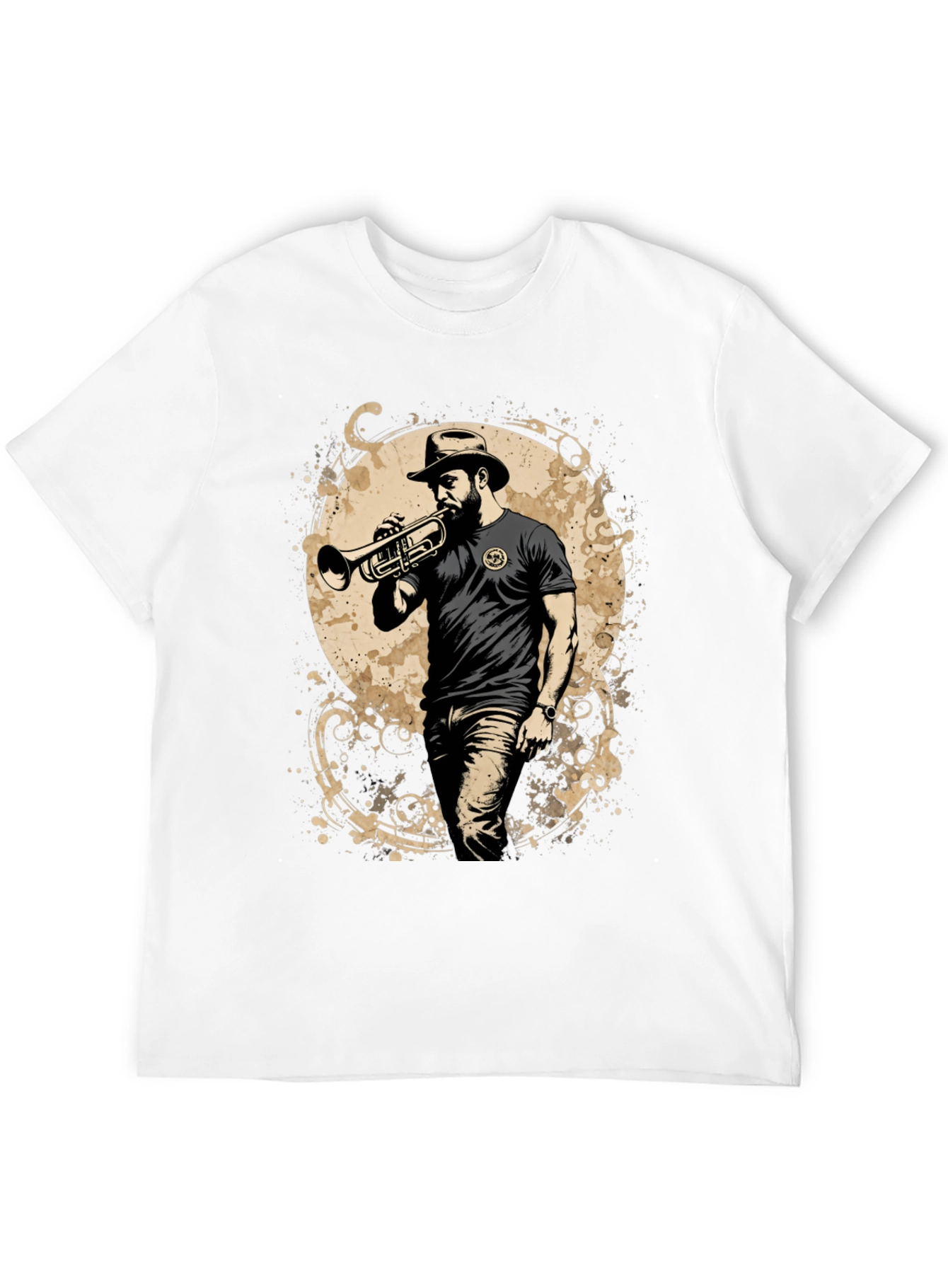 Trumpet Player Graphic T-Shirt - Cool Music Lover Tee