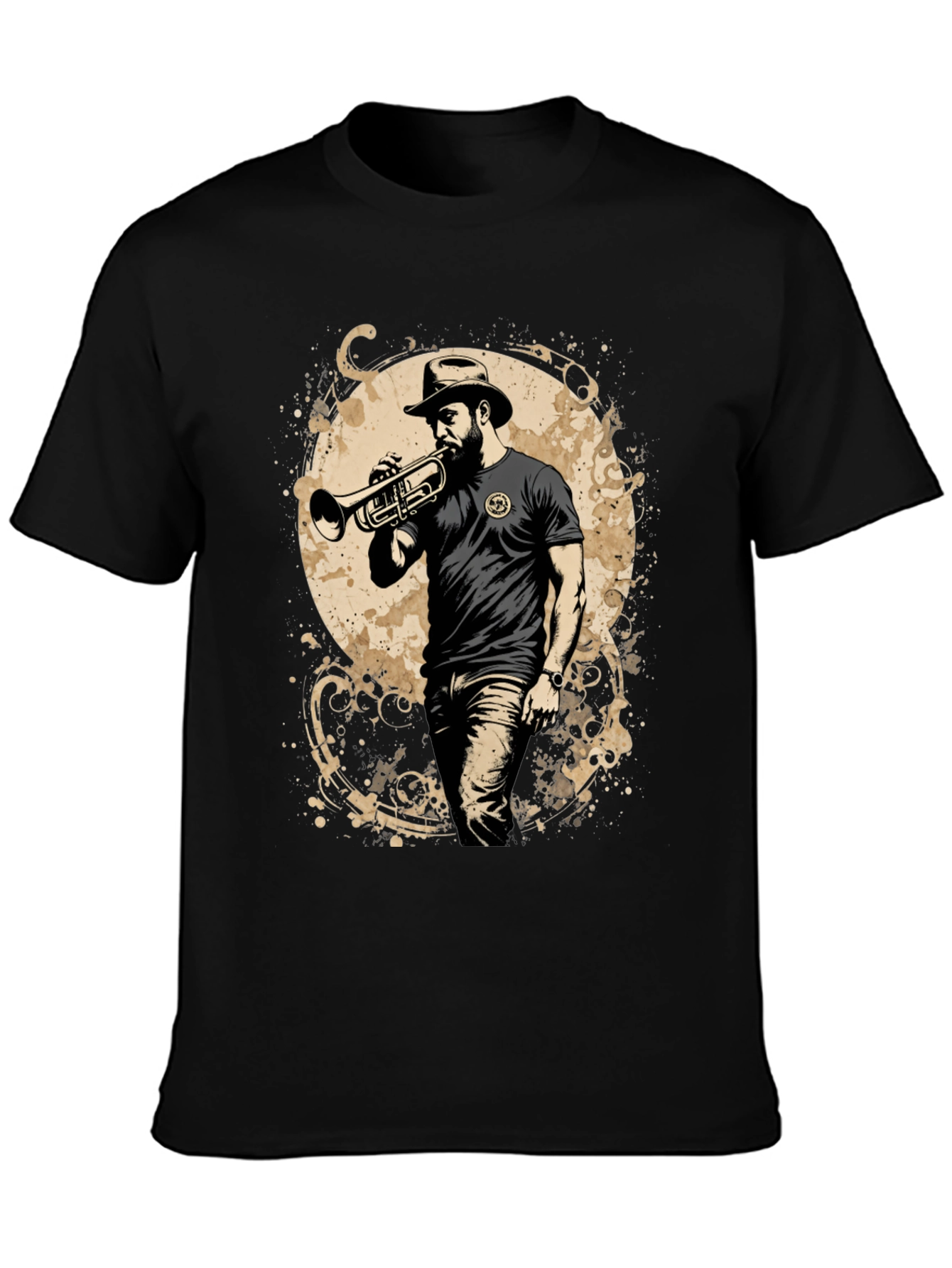 Trumpet Player Graphic T-Shirt - Cool Music Lover Tee