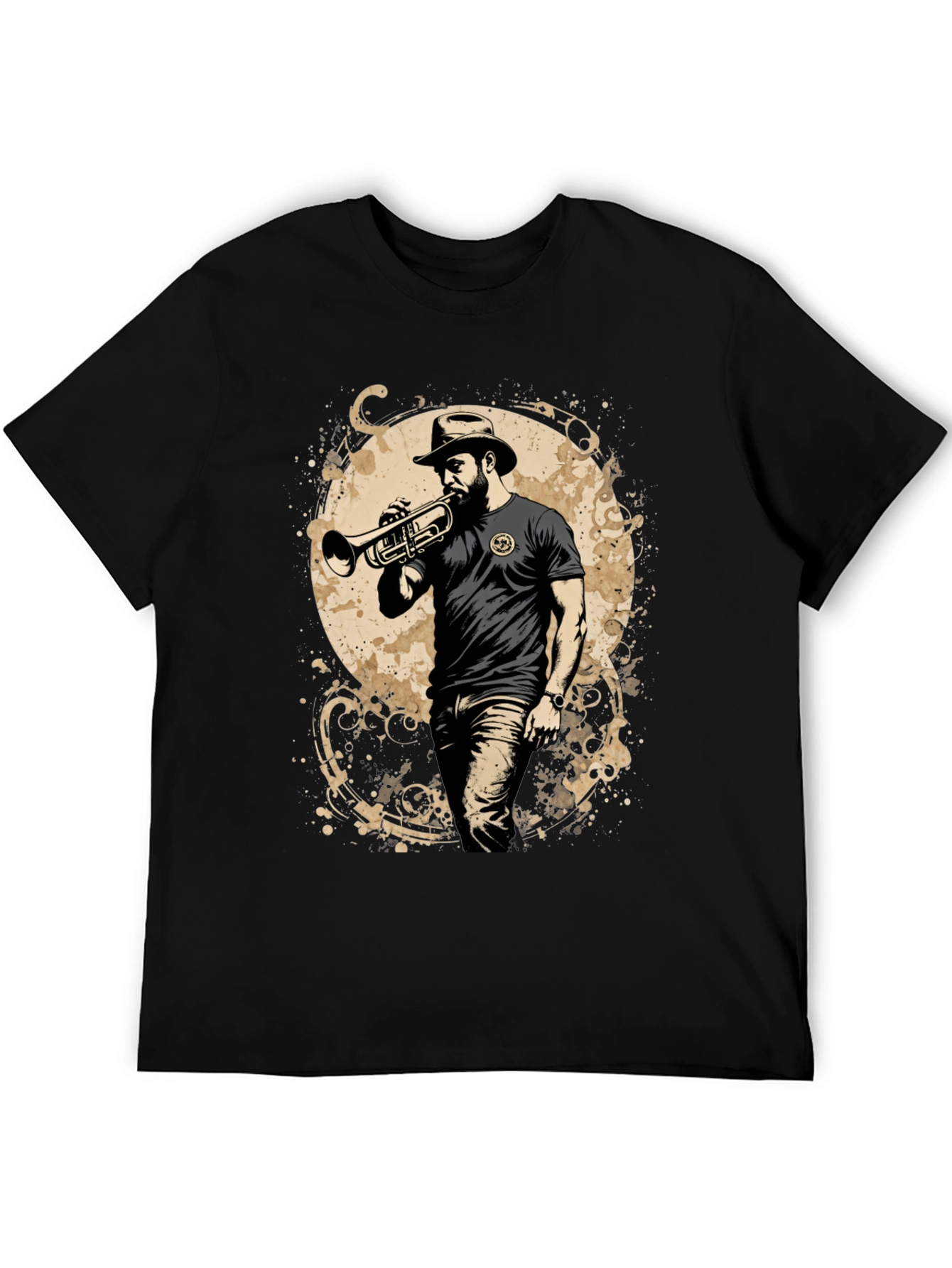 Trumpet Player Graphic T-Shirt - Cool Music Lover Tee