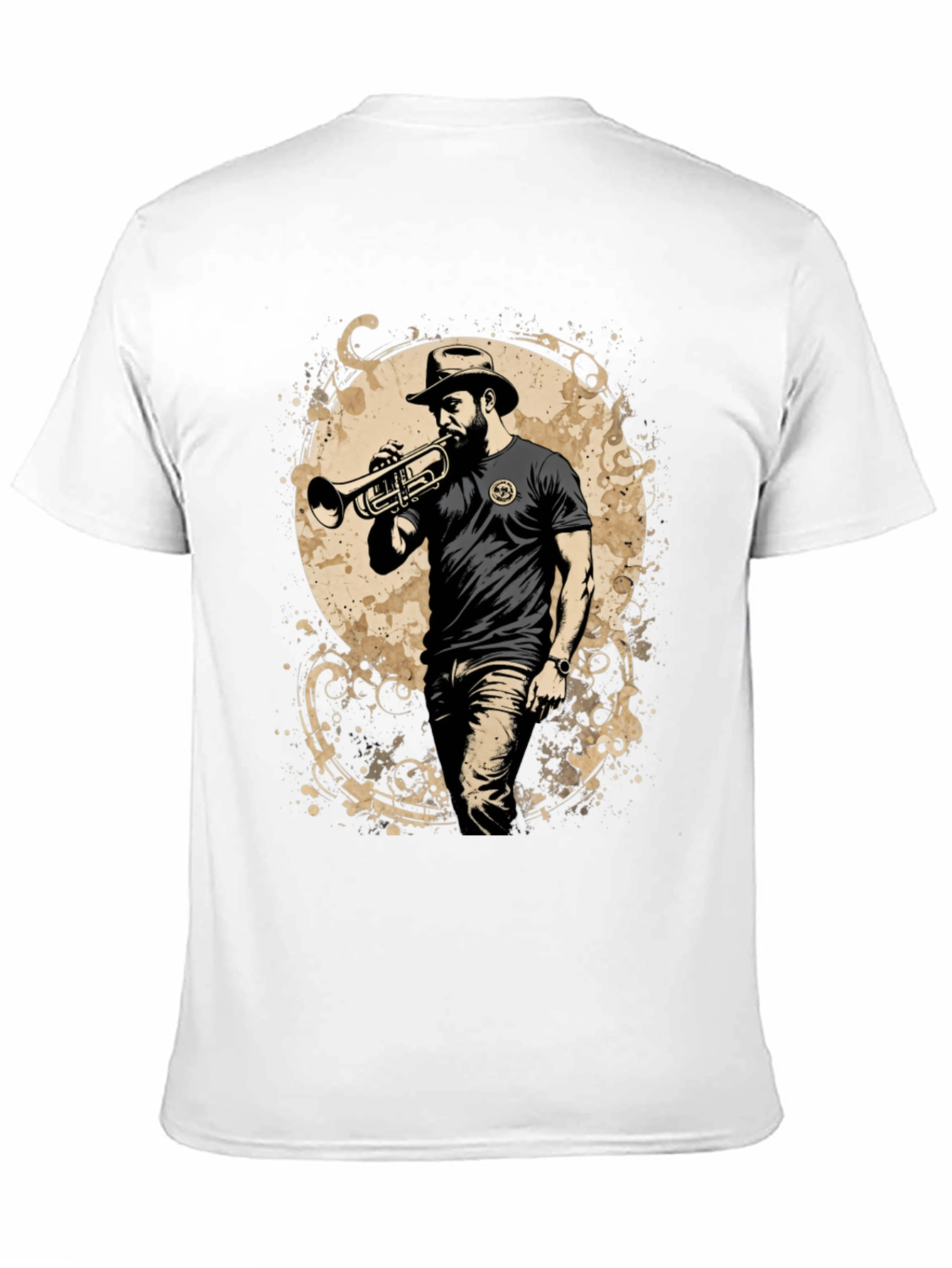 Trumpet Player Graphic T-Shirt - Cool Music Lover Tee