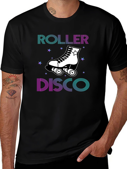 Roller Disco Graphic Tee - Retro Skate Party Shirt