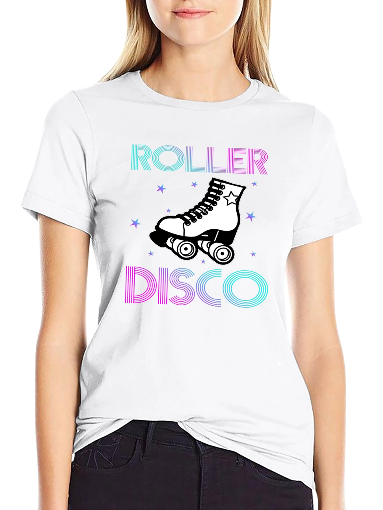 Roller Disco Graphic Tee - Retro Skate Party Shirt