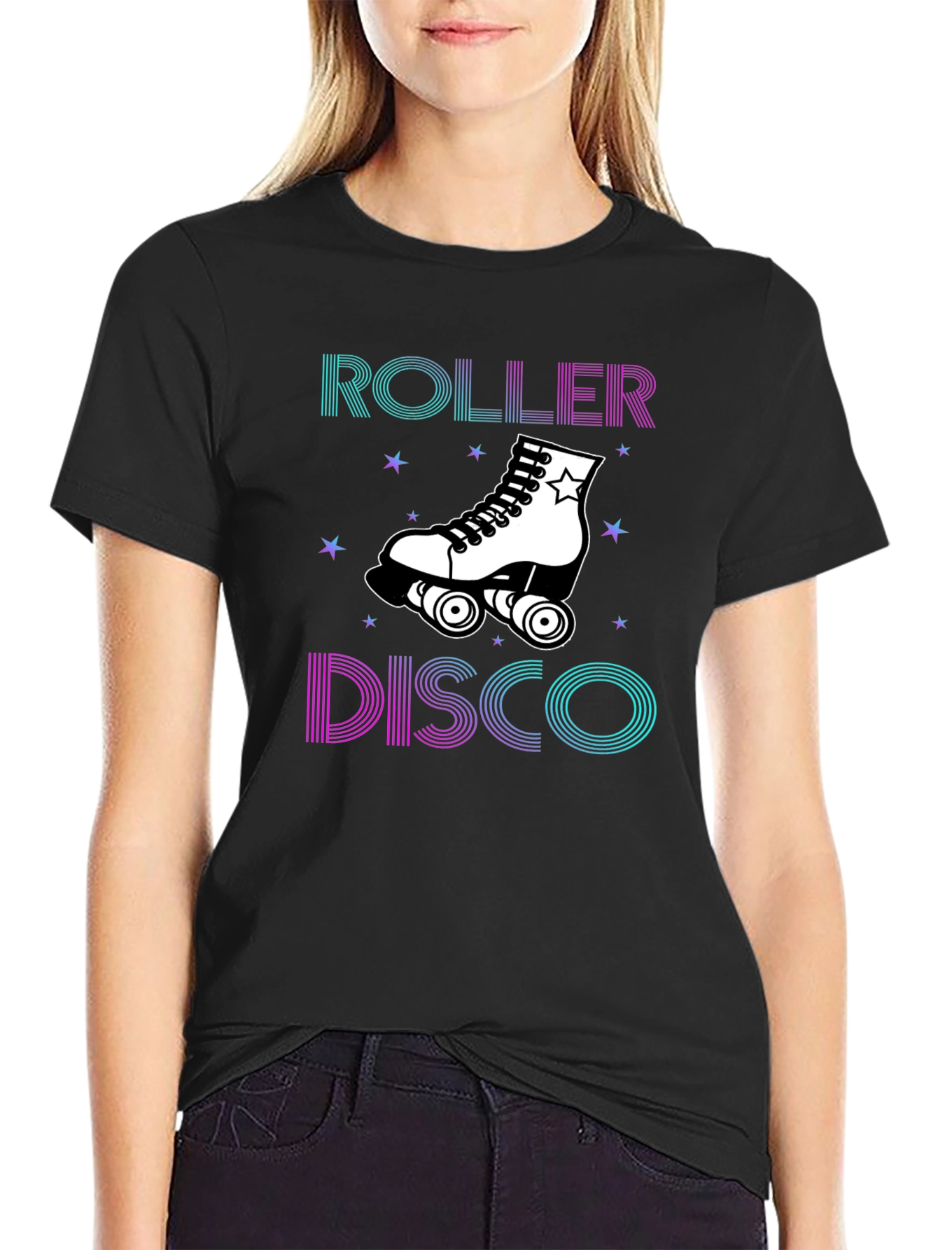 Roller Disco Graphic Tee - Retro Skate Party Shirt
