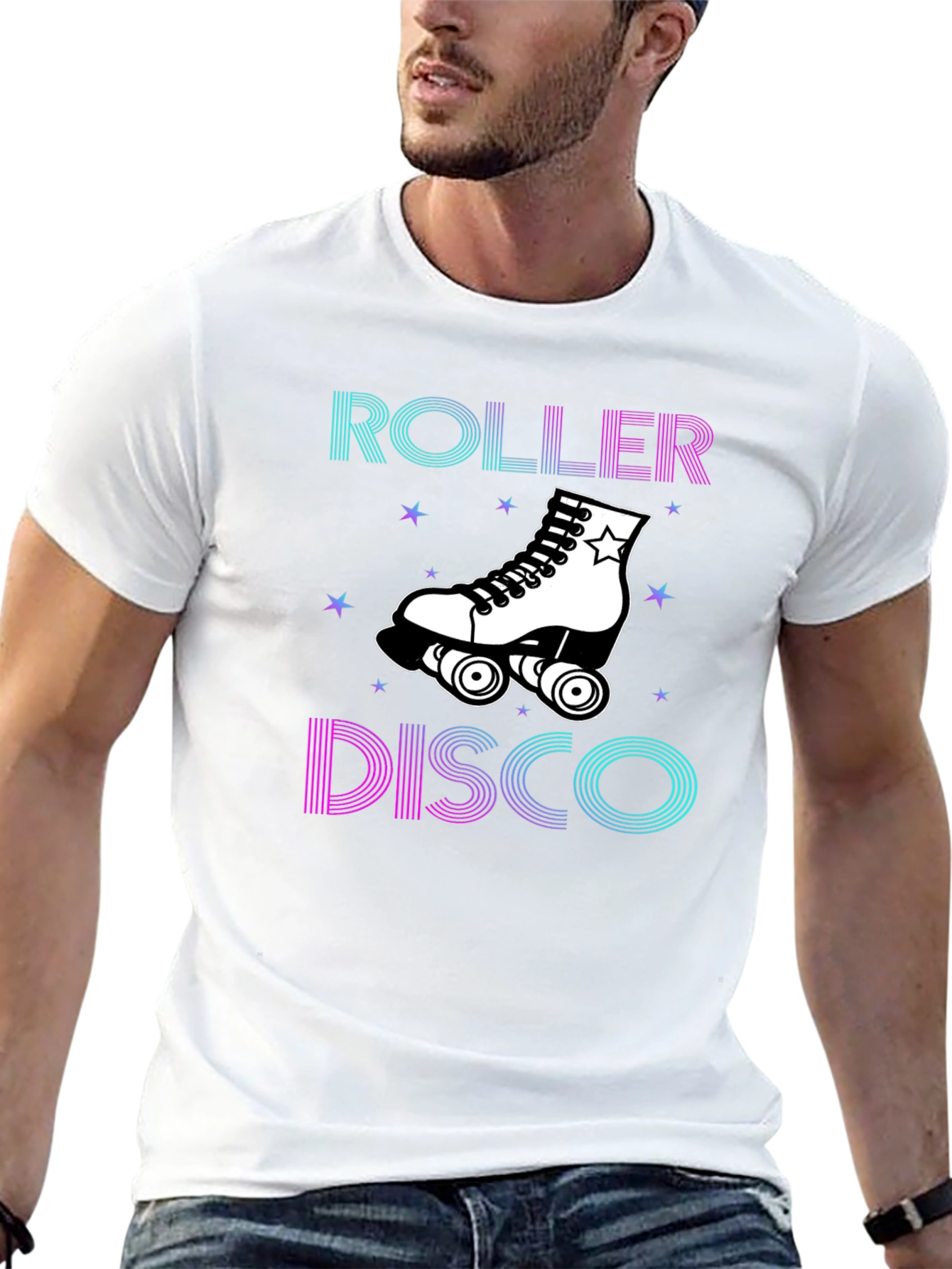 Roller Disco Graphic Tee - Retro Skate Party Shirt