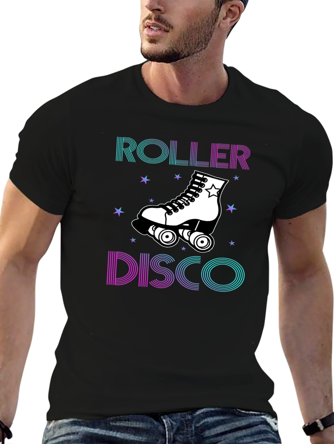 Roller Disco Graphic Tee - Retro Skate Party Shirt
