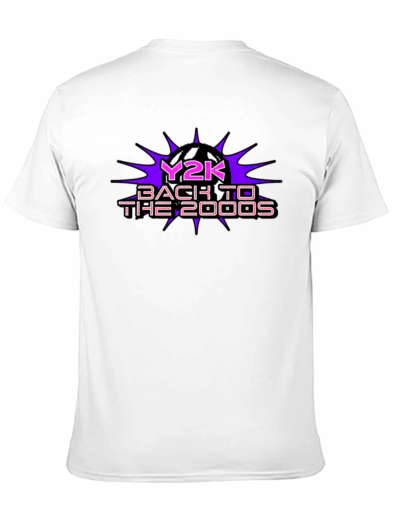 Y2K Back to the 2000s Black T-Shirt