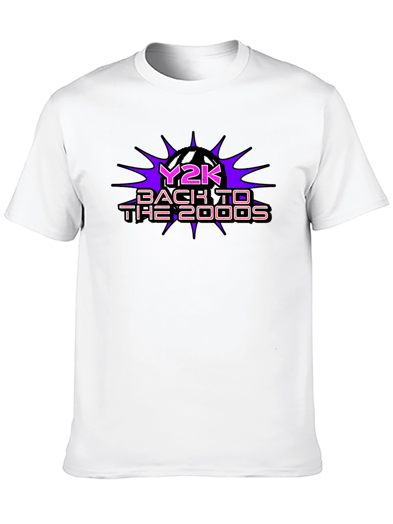 Y2K Back to the 2000s Black T-Shirt