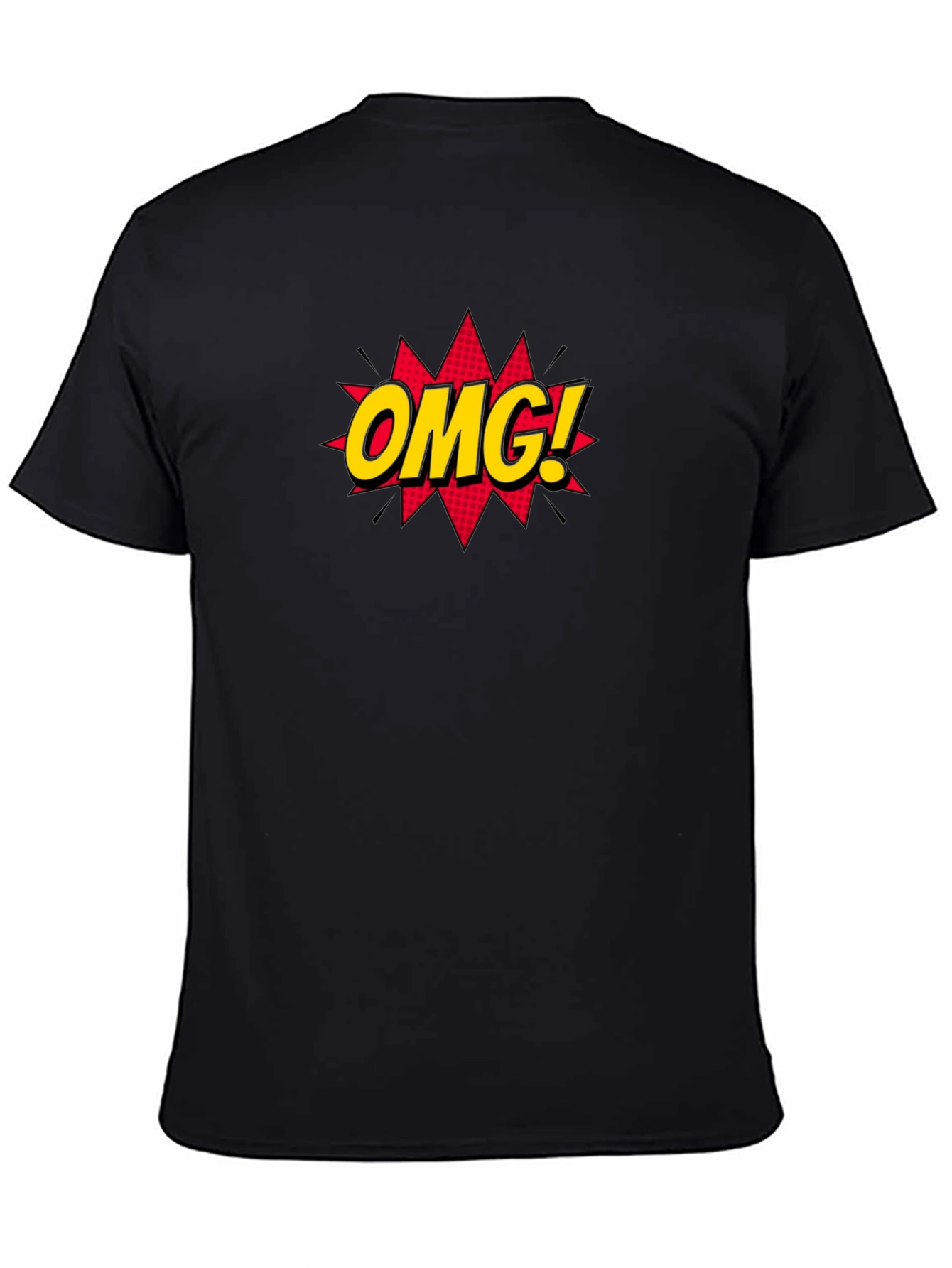 OMG! Graphic Tee - Stylish Black Cotton T-Shirt