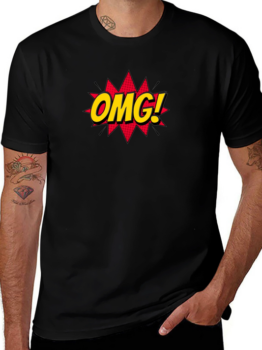OMG! Graphic Tee - Stylish Black Cotton T-Shirt