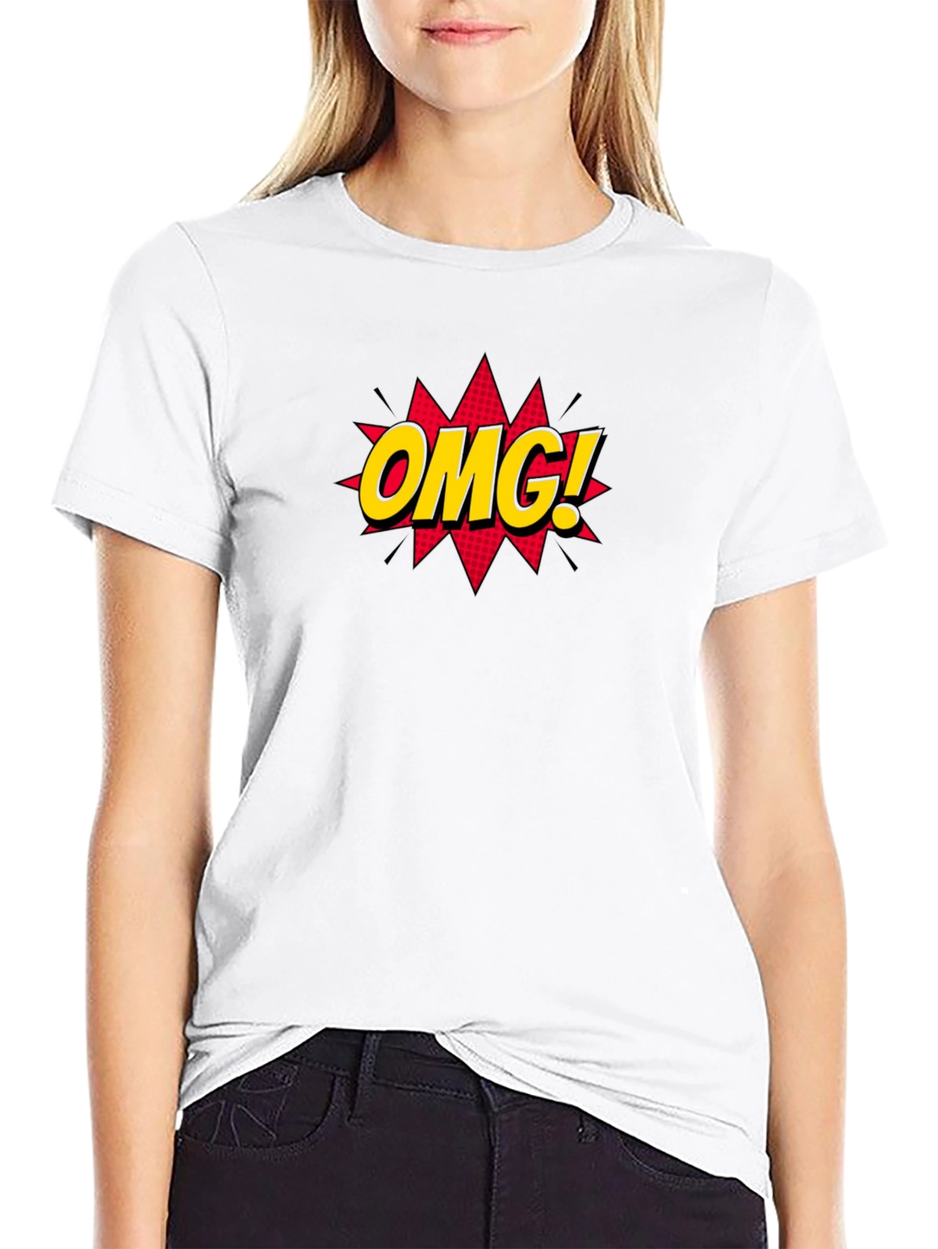 OMG! Graphic Tee - Stylish Black Cotton T-Shirt