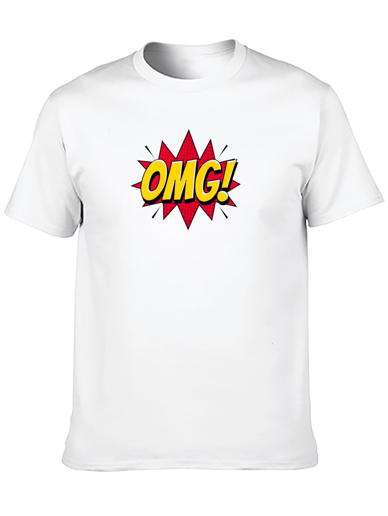 OMG! Graphic Tee - Stylish Black Cotton T-Shirt
