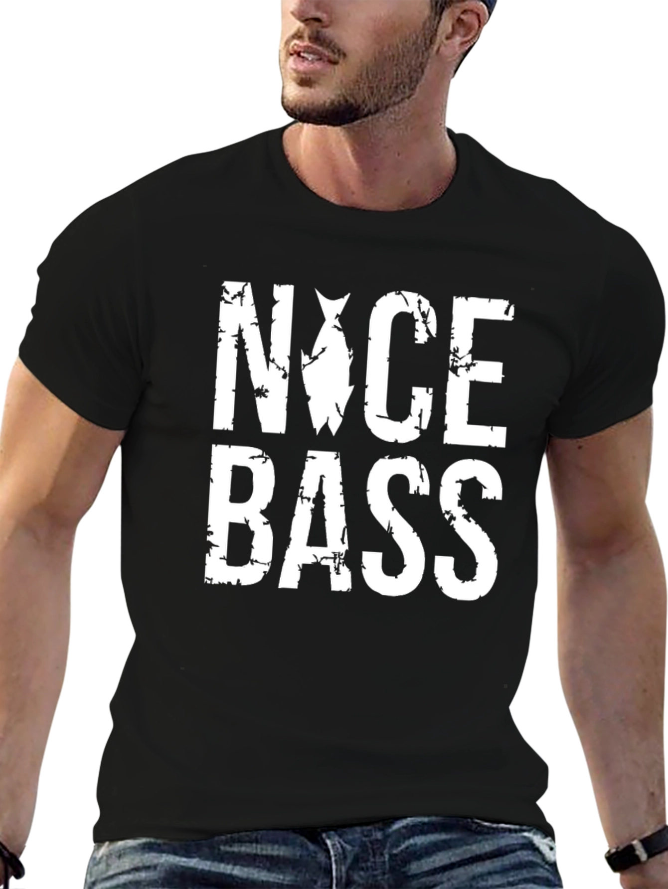 Nice Bass T-Shirt - Fishing Graphic Tee