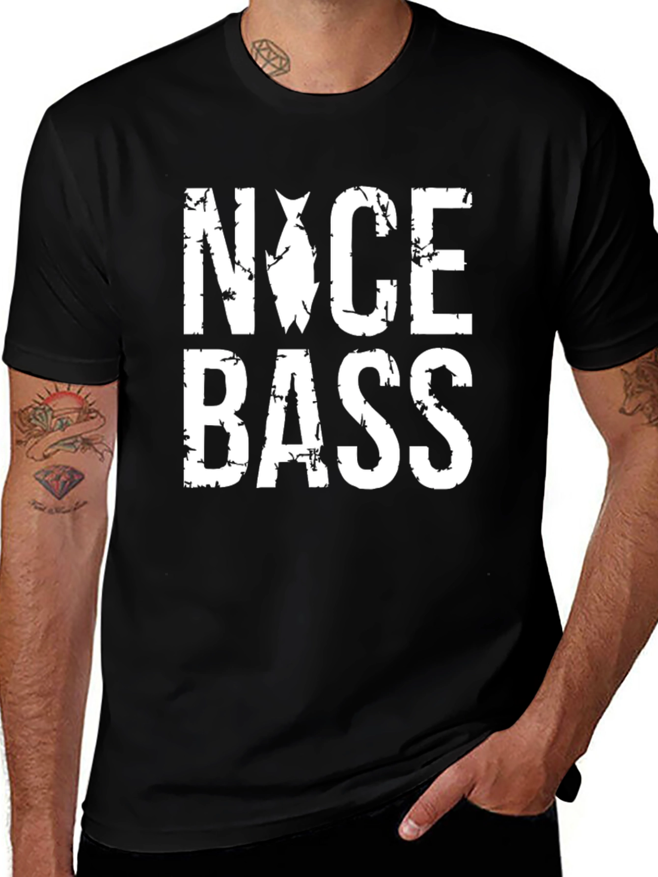 Nice Bass T-Shirt - Fishing Graphic Tee