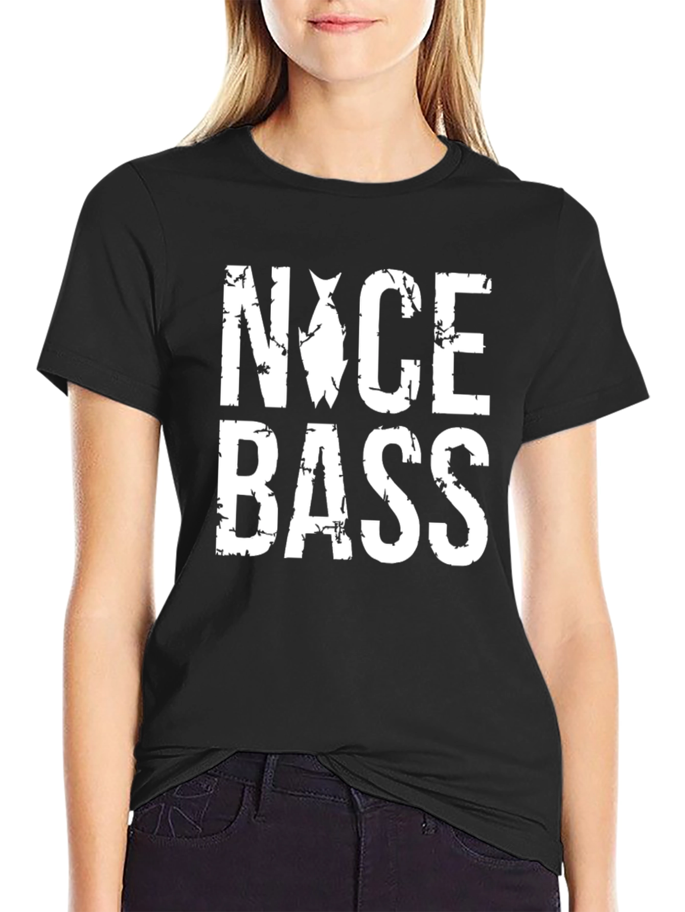 Nice Bass T-Shirt - Fishing Graphic Tee