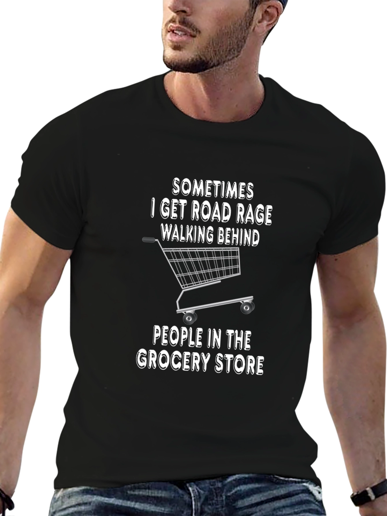 Road Rage Grocery Store Humor T-Shirt