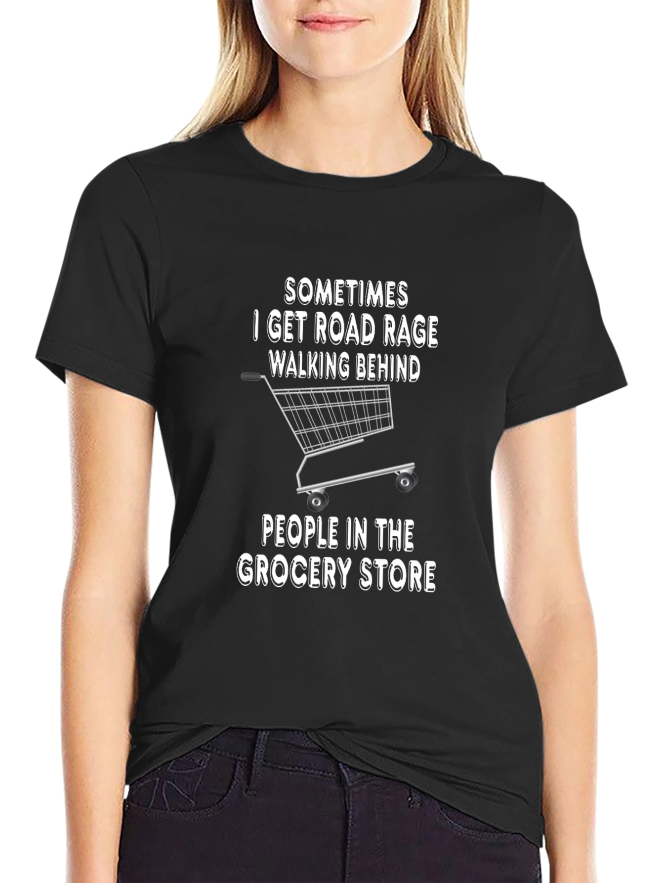 Road Rage Grocery Store Humor T-Shirt