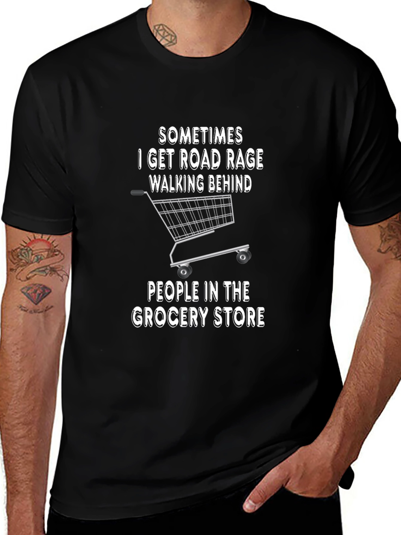 Road Rage Grocery Store Humor T-Shirt