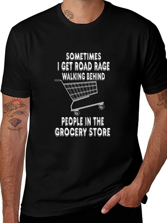 Road Rage Grocery Store Humor T-Shirt