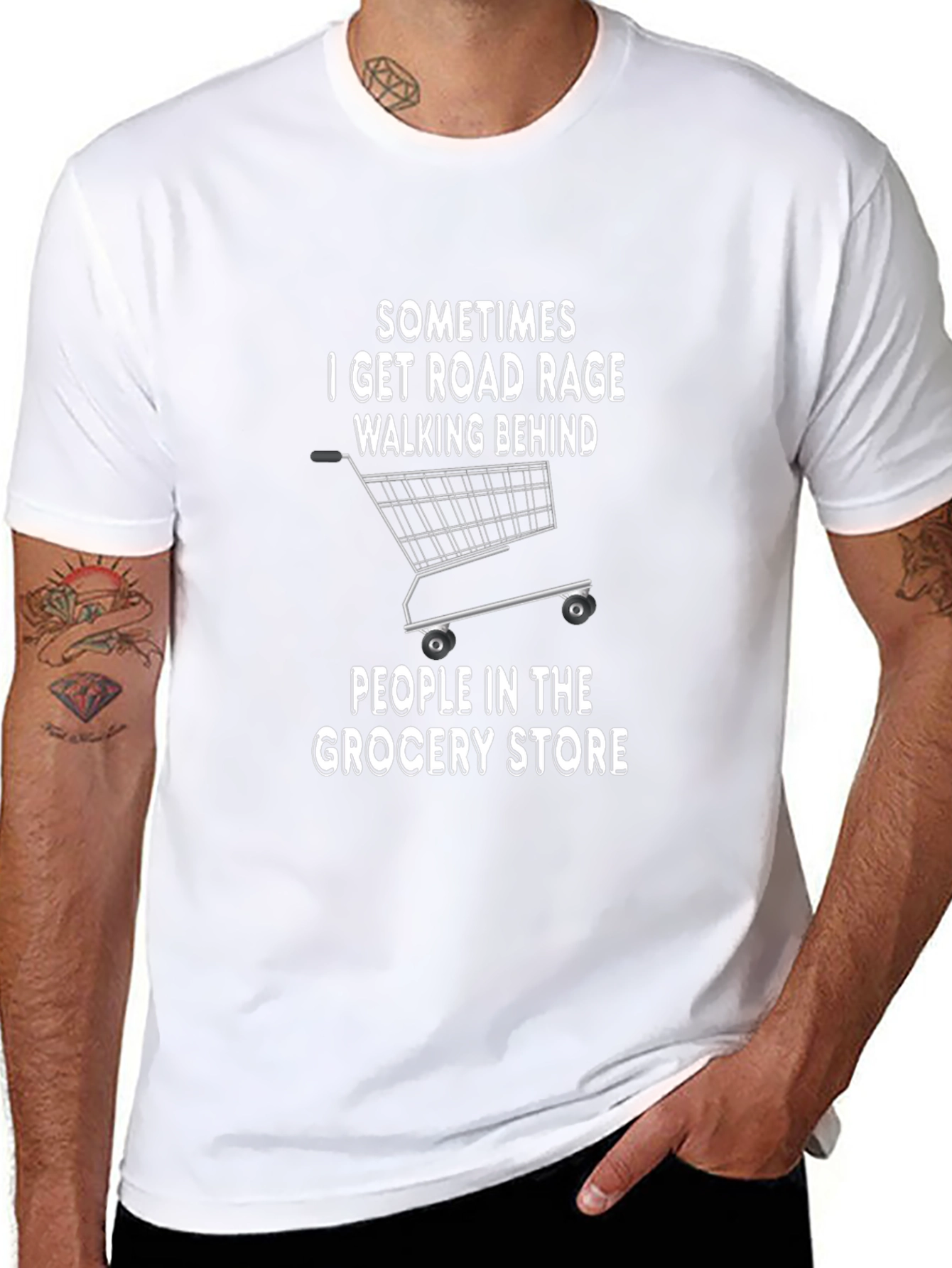 Road Rage Grocery Store Humor T-Shirt