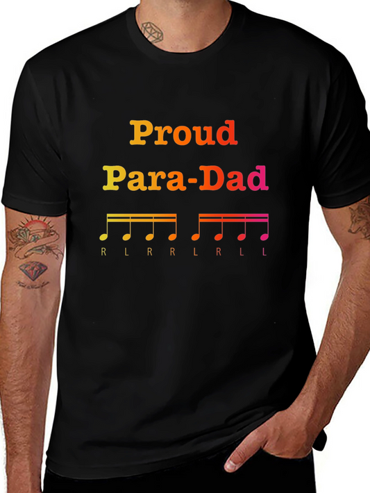 Proud Para-Dad T-Shirt - Music Dad Tee