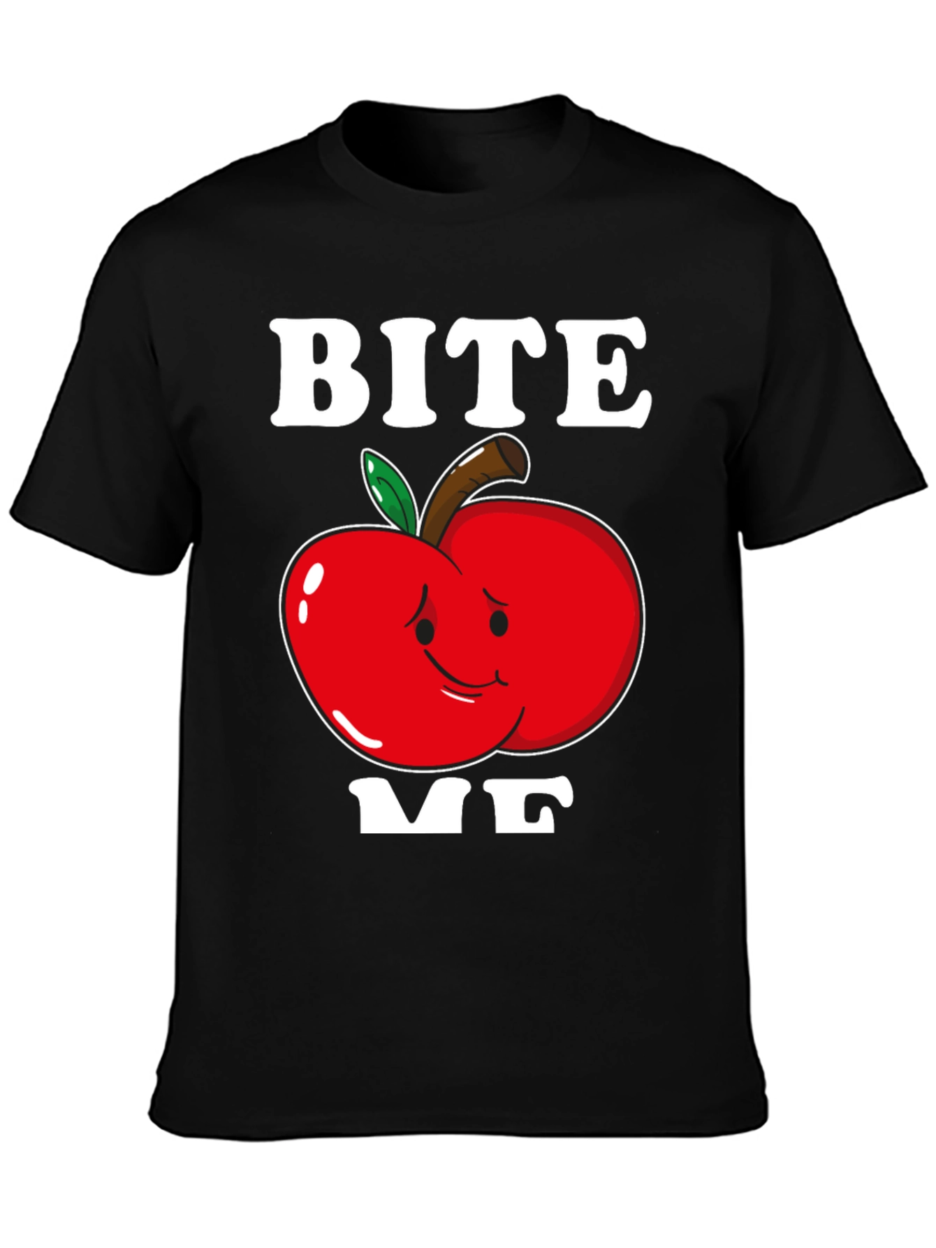 Bite Me Apple T-Shirt - Funny Graphic Tee