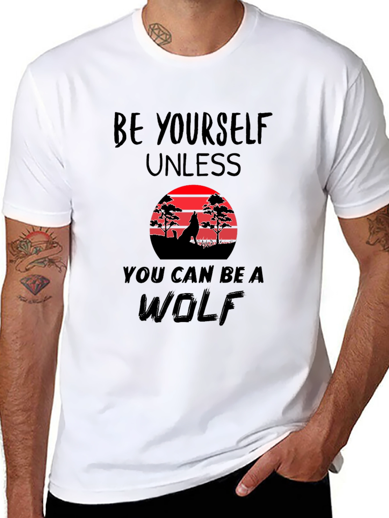 Be Yourself Unless Wolf Graphic Tee