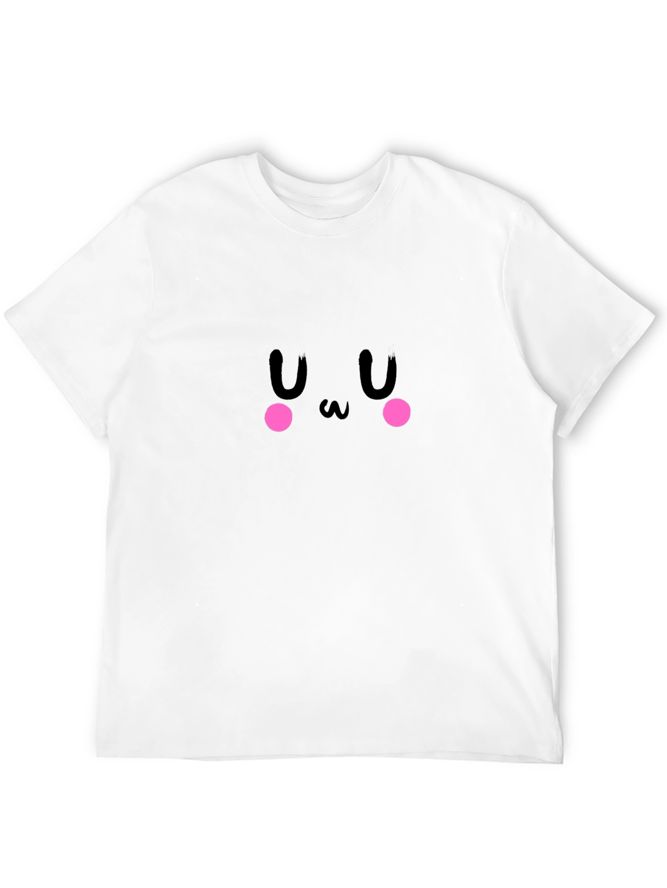 Cute Black Anime Face T-Shirt