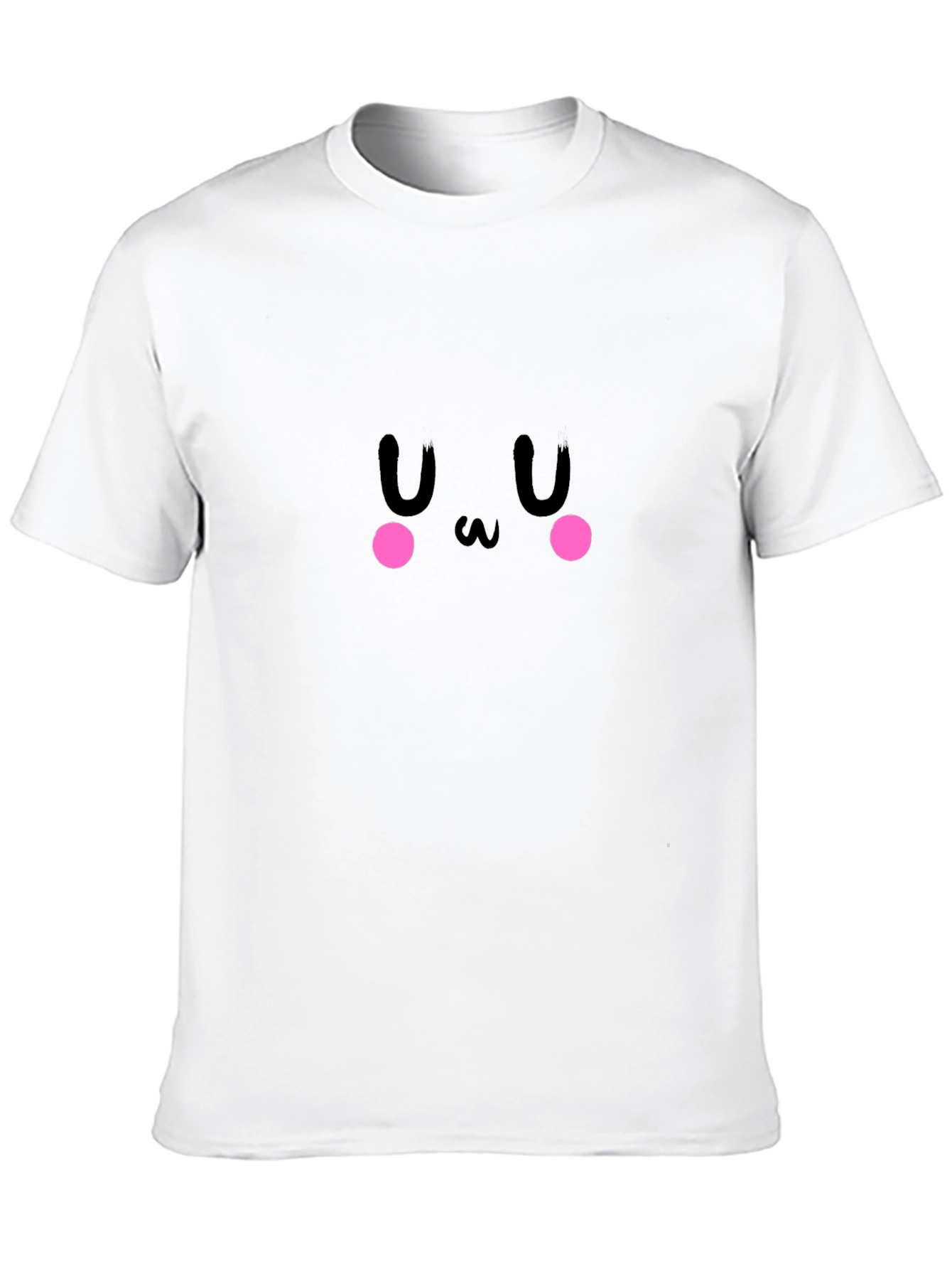 Cute Black Anime Face T-Shirt